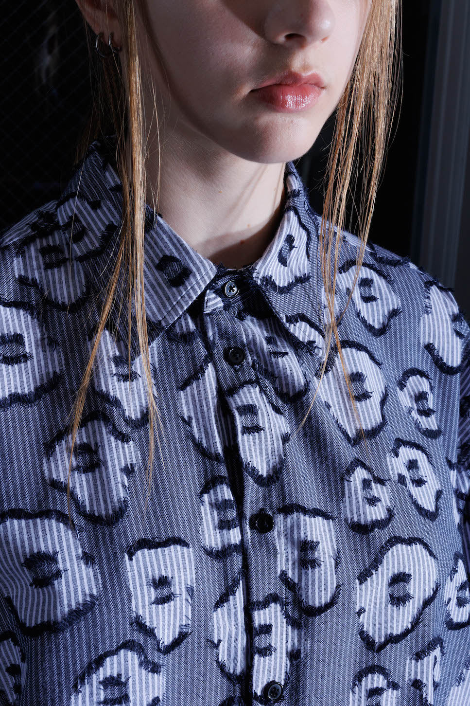 VOAAOV SWEET JACQUARD LS SHIRT