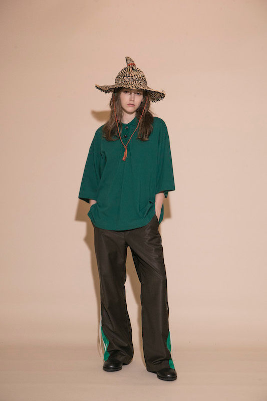 MY BEAUTIFUL LANDLET SEED STITCH SS POLO TEE - GREEN
