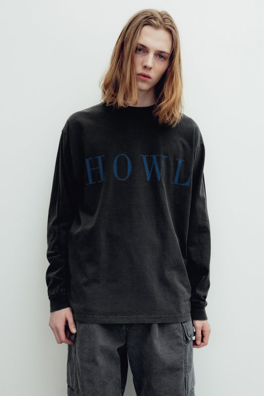 ESSAY PIGMENT DROPSHOULDER LONG T-SHIRT - HOWL