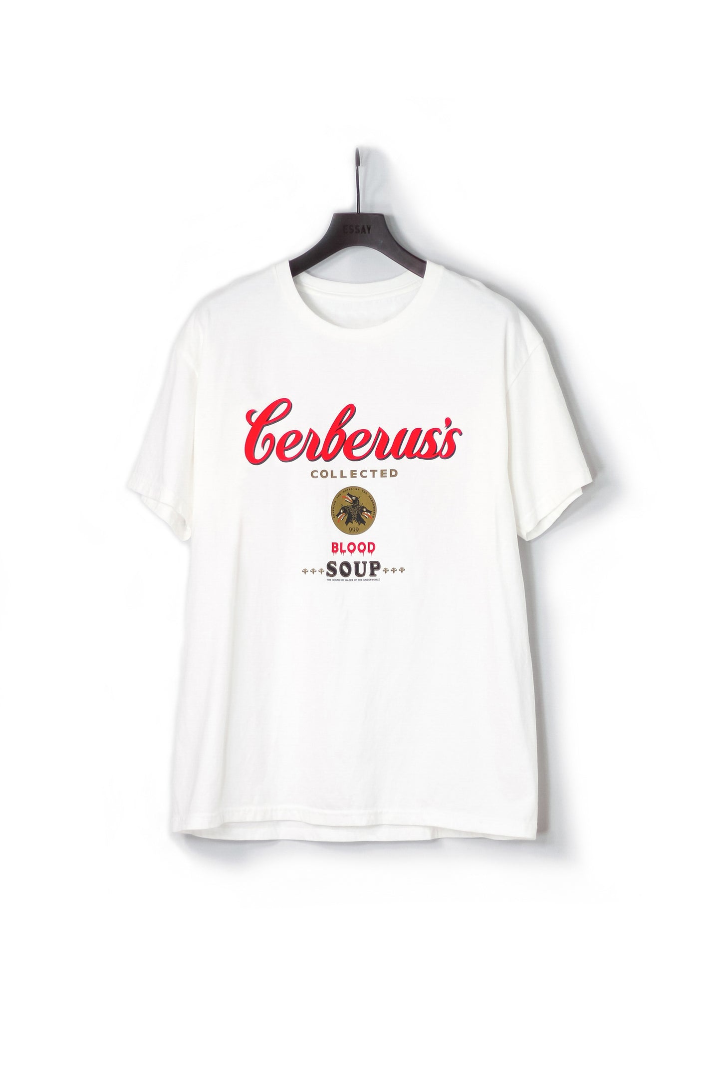 ESSAY WHITE PRINT T-SHIRT - CERBERUS