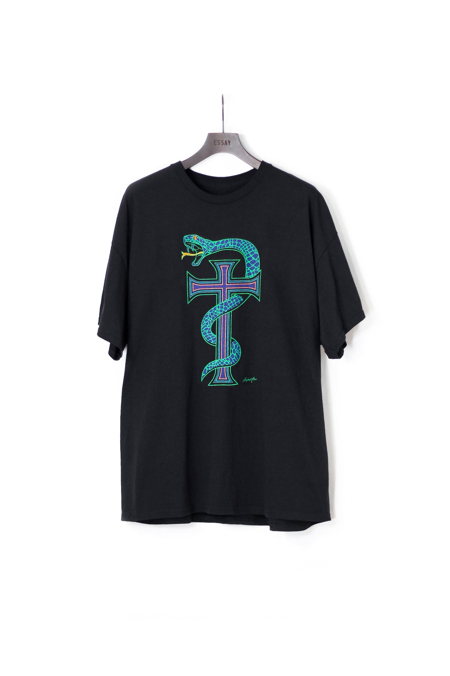 ESSAY OVERSIZED PRINT T-SHIRT - SNAKE CROSS