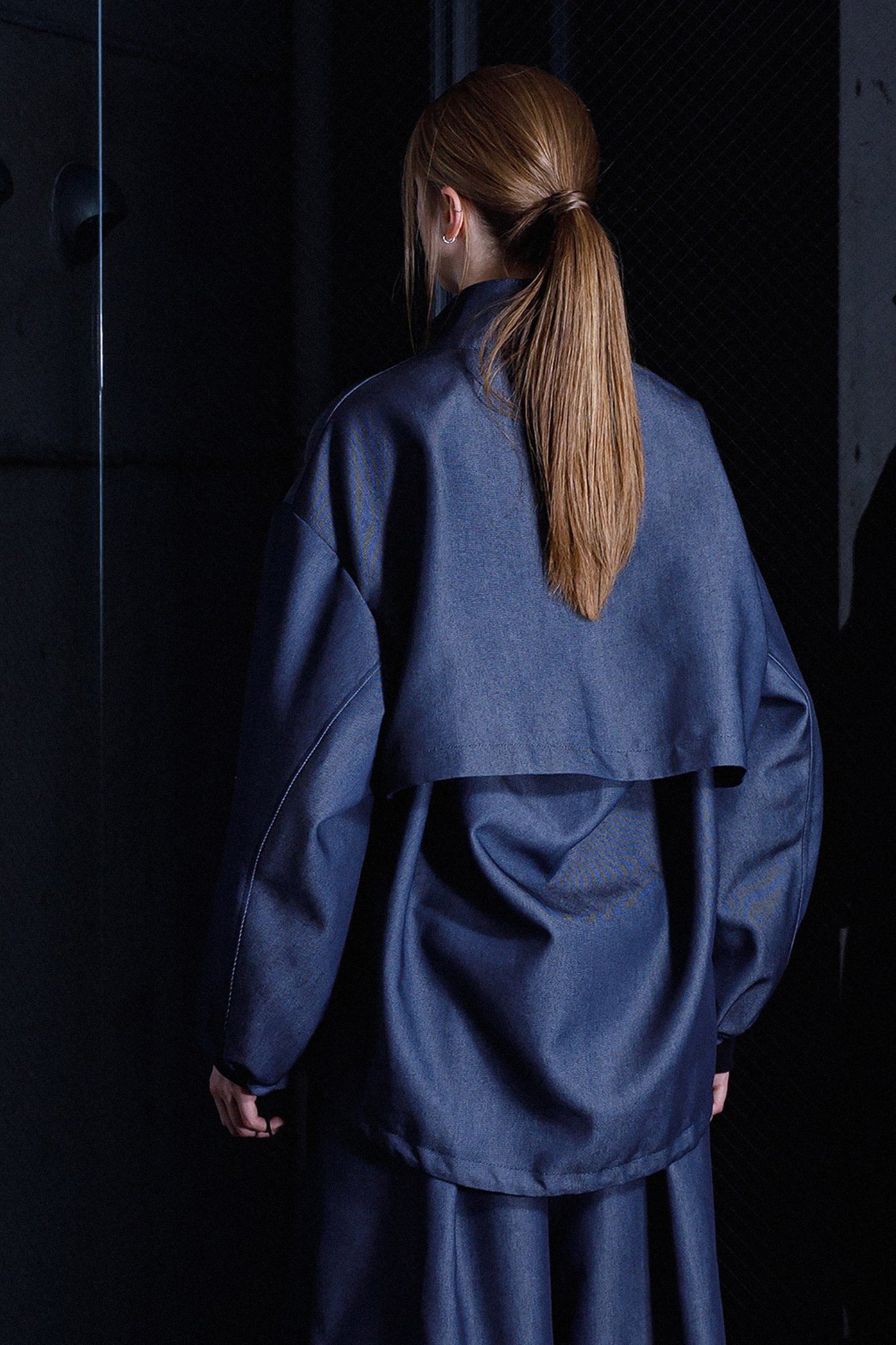 VOAAOV UNCHANGED DENIM BLAZER