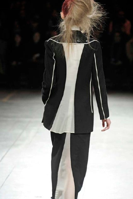 Yohji Yamamoto FEMME WRAP JACKET BLACK