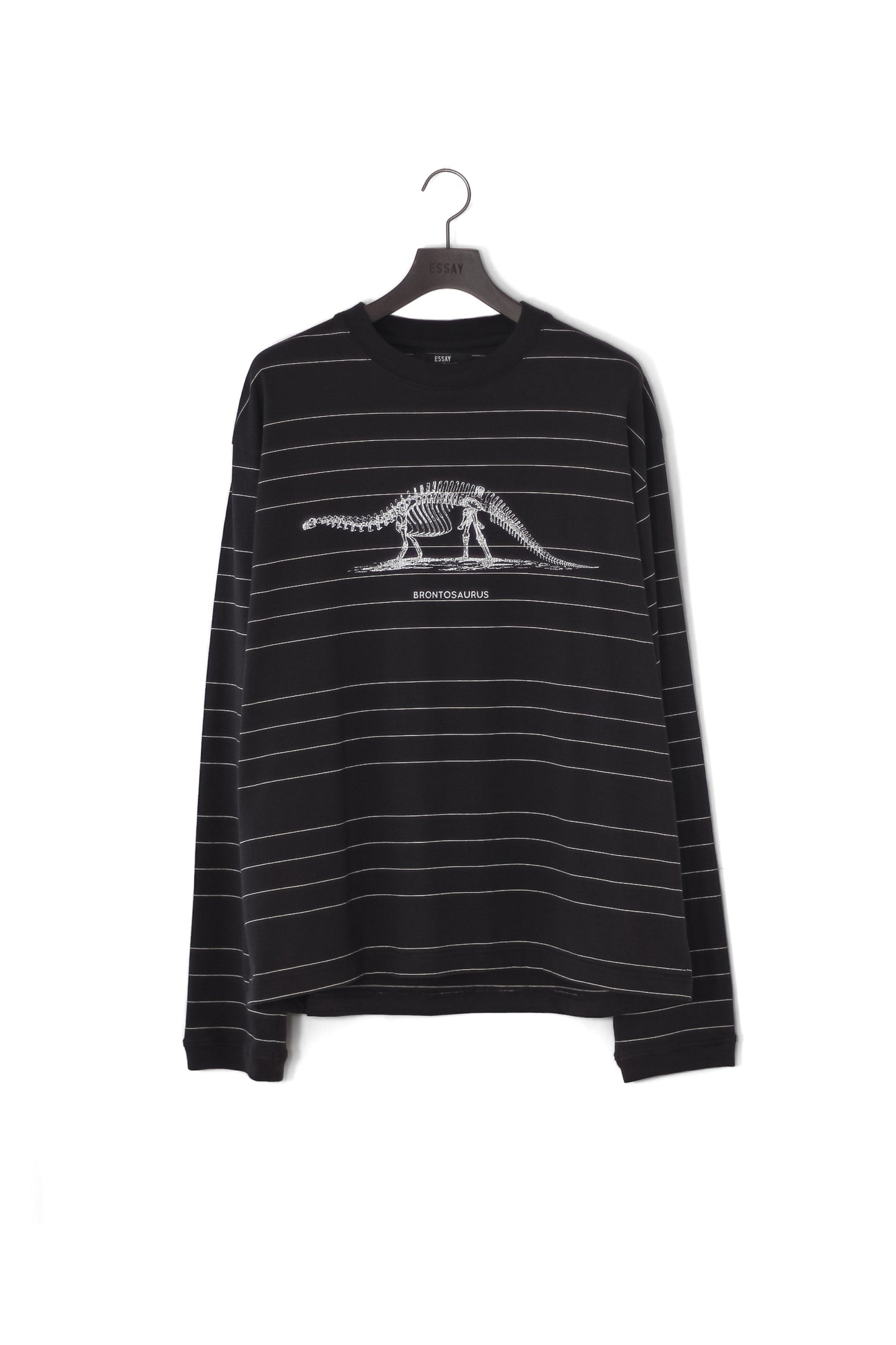 ESSAY ORIGINAL PIN STRIPE L/S T-SHIRT - BRONTOSAURUS