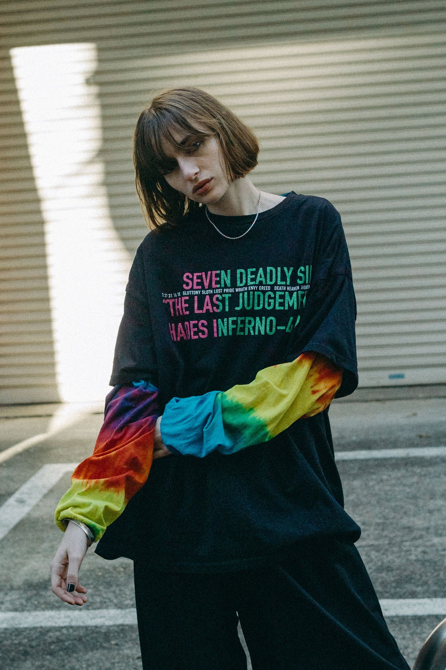 ESSAY LAYERED OVERSIZE LONG T-SHIRT - SEVEN