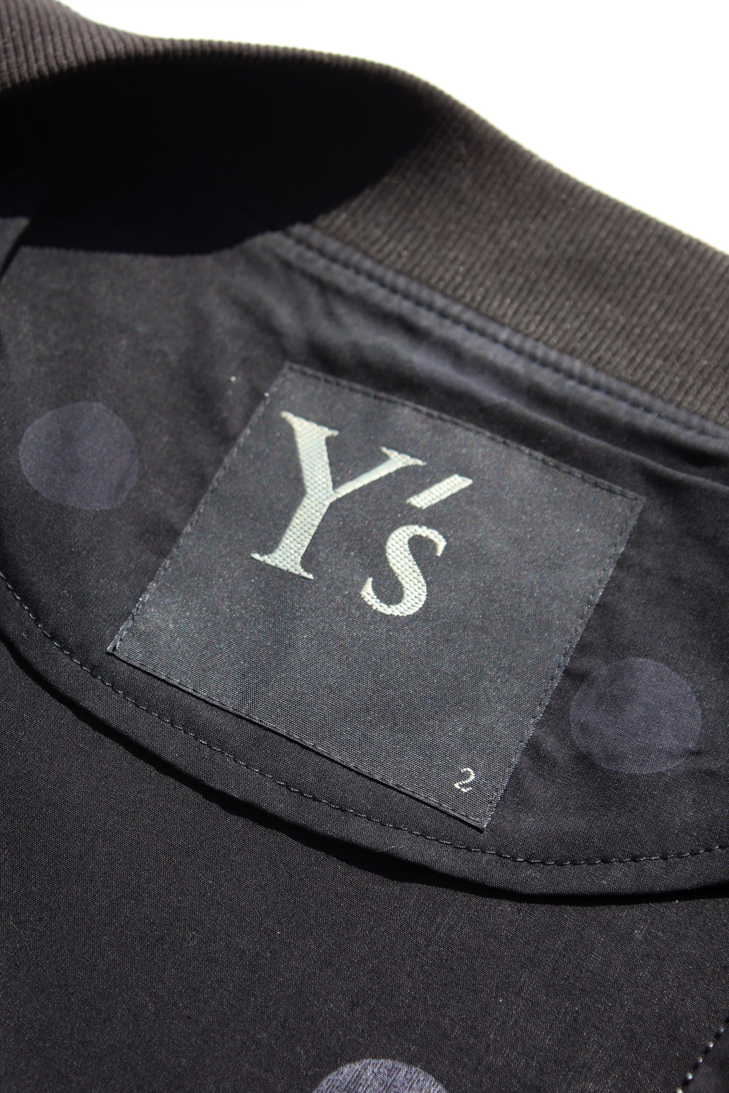 Y's BOMBER JACKET BLACK