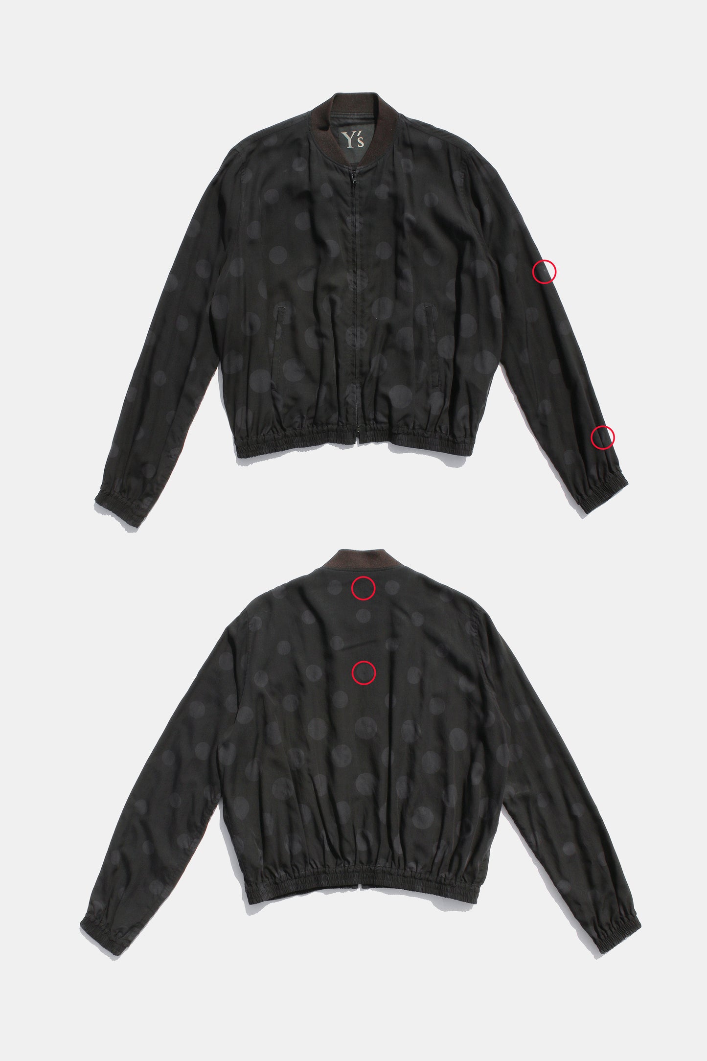Y's BOMBER JACKET BLACK