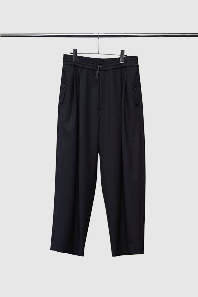 21AW, VOPT-G43, VOAAOV VINTAGE WOOL EASY PANTS, BLACK, VOAAOV通販, ヴォアーブ, Tokyo, Made in Japan, TOYASIDO.