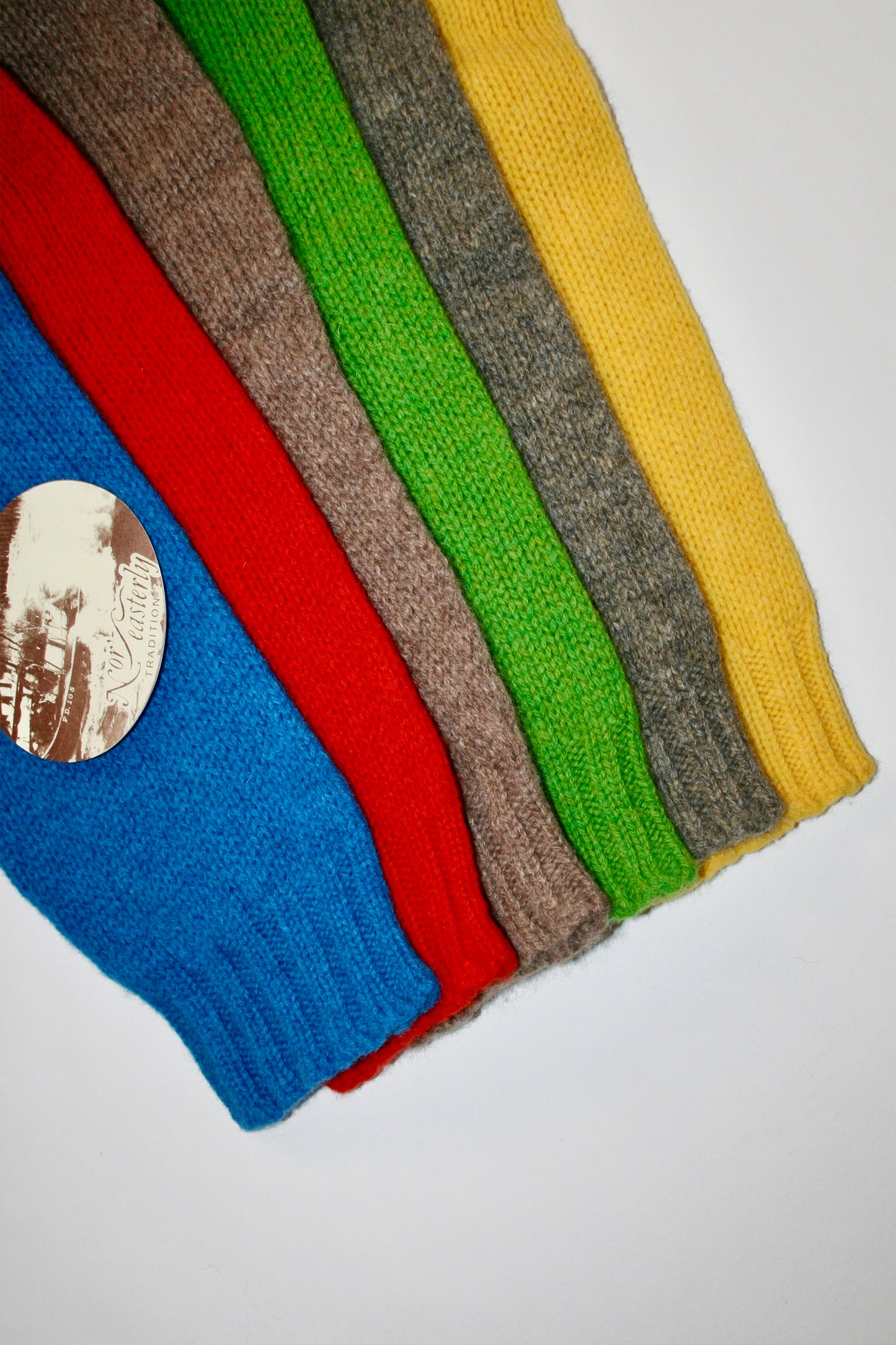 NOR’EASTERLY SCOTLAND II 2PLY RAGLAN CREW KNIT - GARDEN LEAF