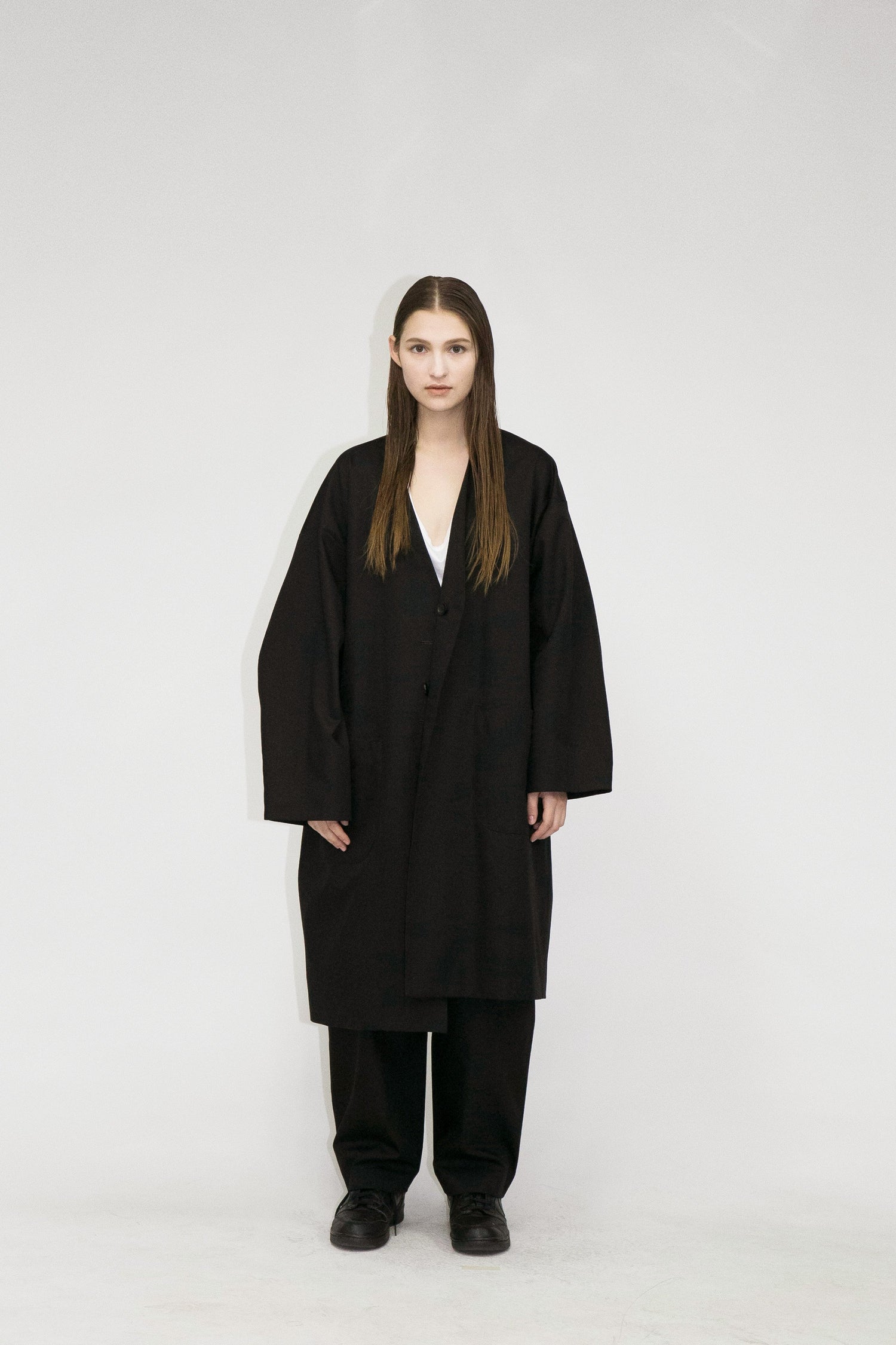 21AW, WM01-CO212011, MY BEAUTIFUL LANDLET HIGH DENSITY GABARDINE STRIPE CUPRO REVERSIBLE COAT, BLACK, my beautiful landlet (マイビューティフルランドレット) を取扱う正規通販ストアTOYASIDO。