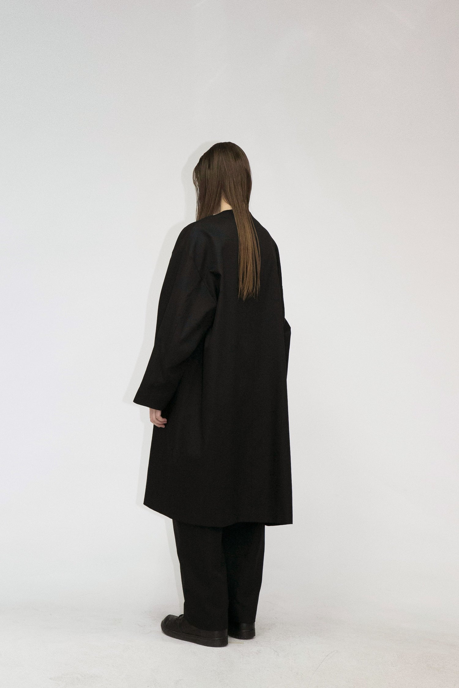 21AW, WM01-CO212011, MY BEAUTIFUL LANDLET HIGH DENSITY GABARDINE STRIPE CUPRO REVERSIBLE COAT, BLACK, my beautiful landlet (マイビューティフルランドレット) を取扱う正規通販ストアTOYASIDO。
