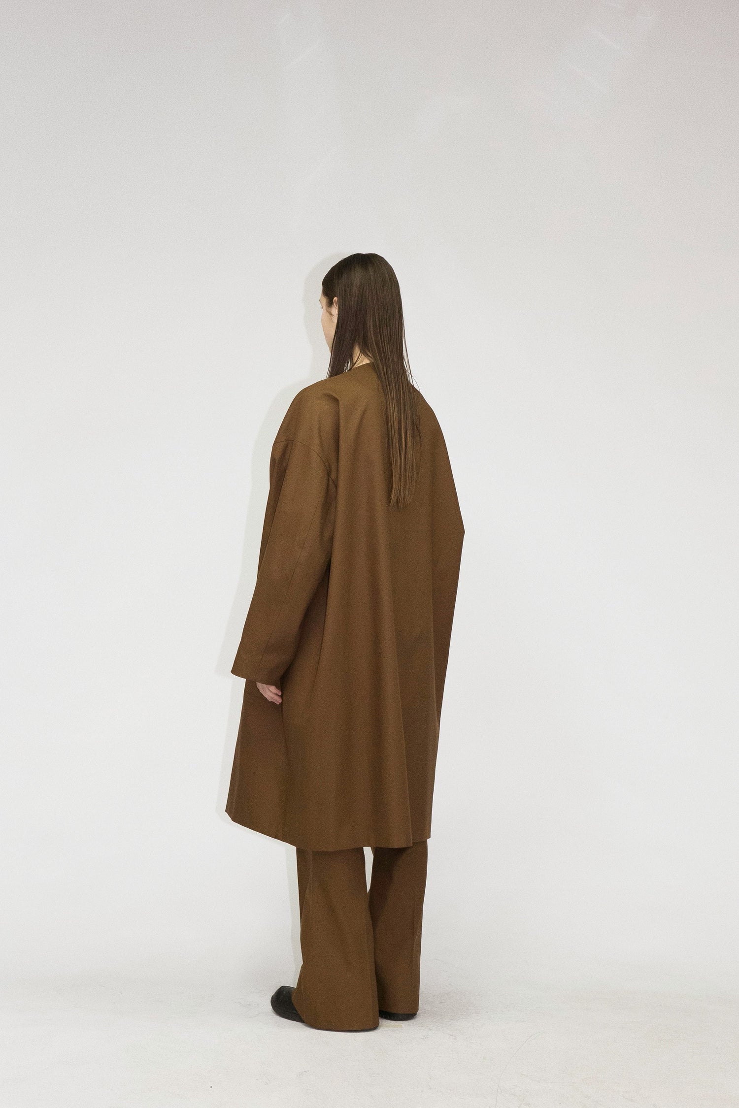 21AW, WM01-CO212011, MY BEAUTIFUL LANDLET HIGH DENSITY GABARDINE STRIPE CUPRO REVERSIBLE COAT, BROWN, my beautiful landlet (マイビューティフルランドレット) を取扱う正規通販ストアTOYASIDO。