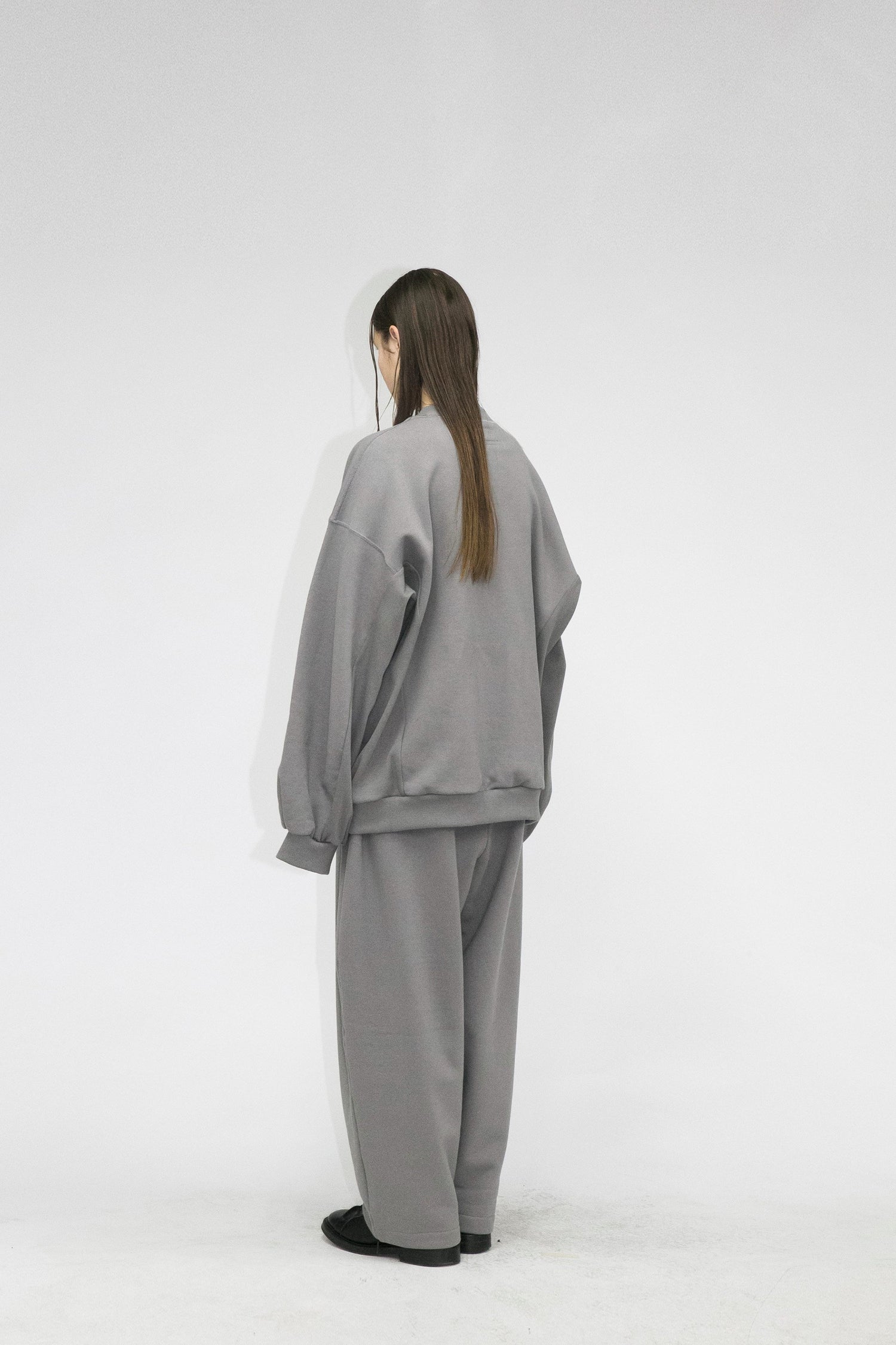 21AW, WM05-SW212051, MY BEAUTIFUL LANDLET TUMBLER BRUSHED BACK SWEATER, Grey, TOYASIDO, Tokyo, 通販.