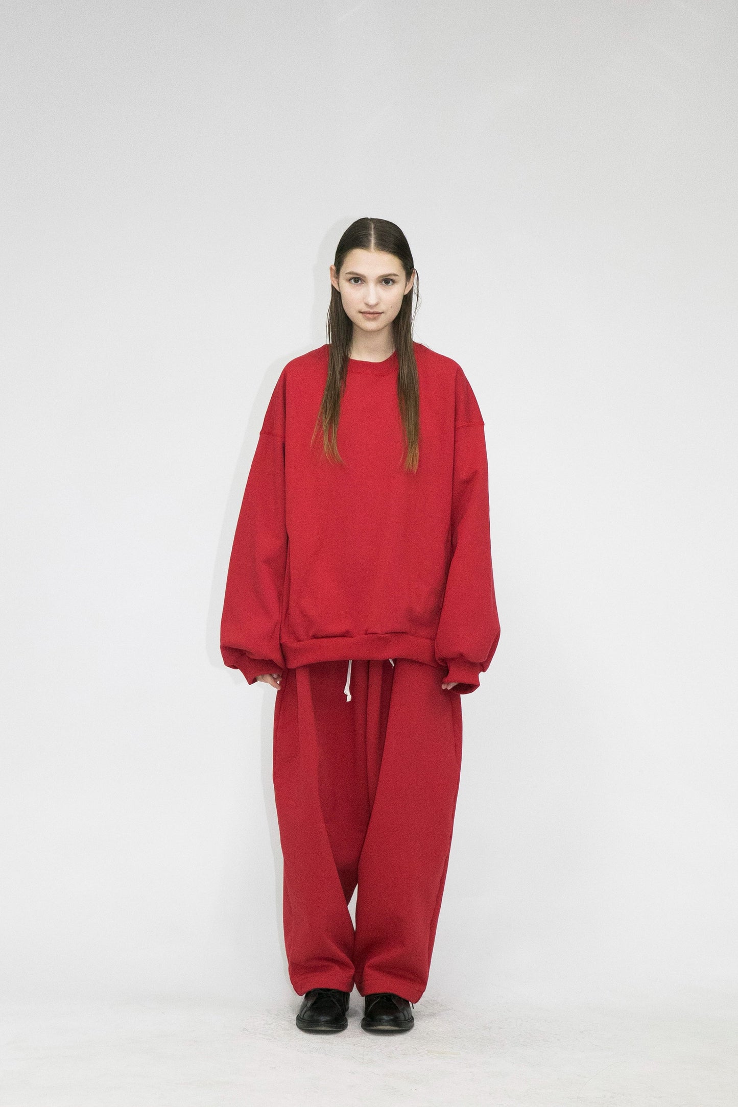 21AW, WM05-SW212051, MY BEAUTIFUL LANDLET TUMBLER BRUSHED BACK SWEATER, Red, TOYASIDO, Tokyo, 通販.