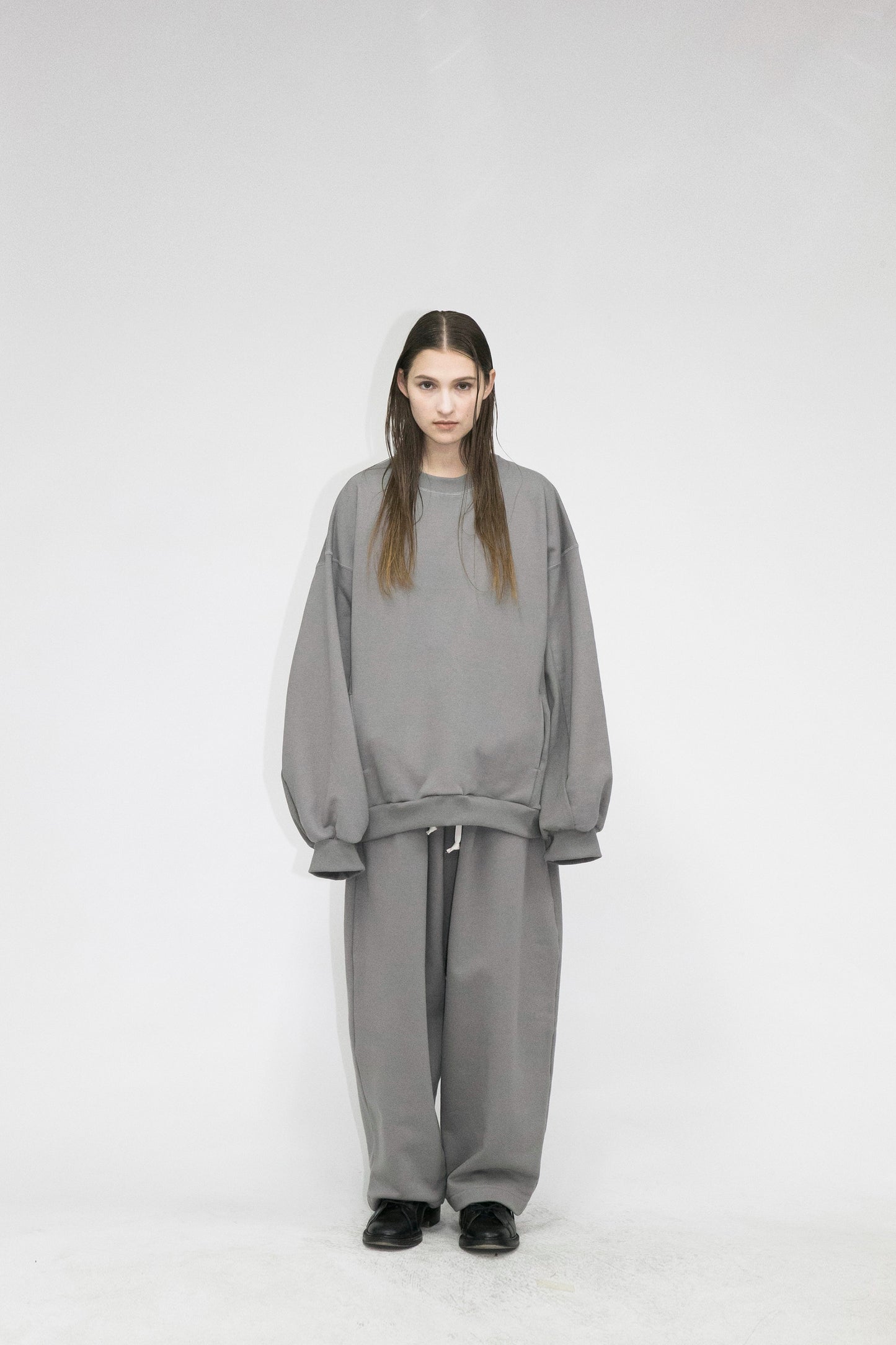 21AW, WM05-SW212052, MY BEAUTIFUL LANDLET TUMBLER BRUSHED BACK PANTS, Grey, Made in Japan, TOYASIDO, Tokyo, 通販, とやしど.