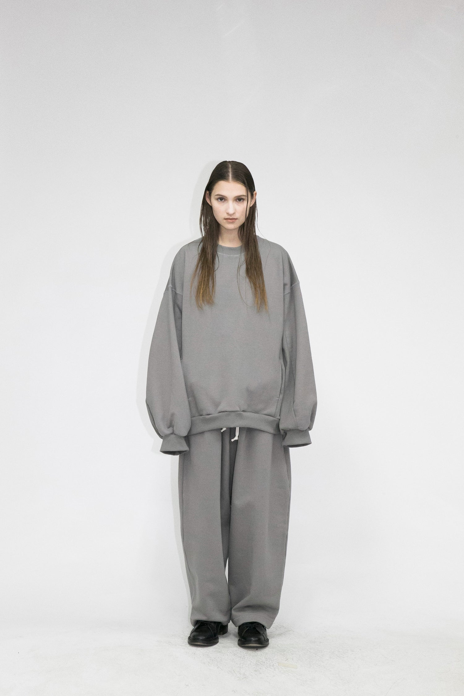 21AW, WM05-SW212052, MY BEAUTIFUL LANDLET TUMBLER BRUSHED BACK PANTS, Grey, Made in Japan, TOYASIDO, Tokyo, 通販, とやしど.