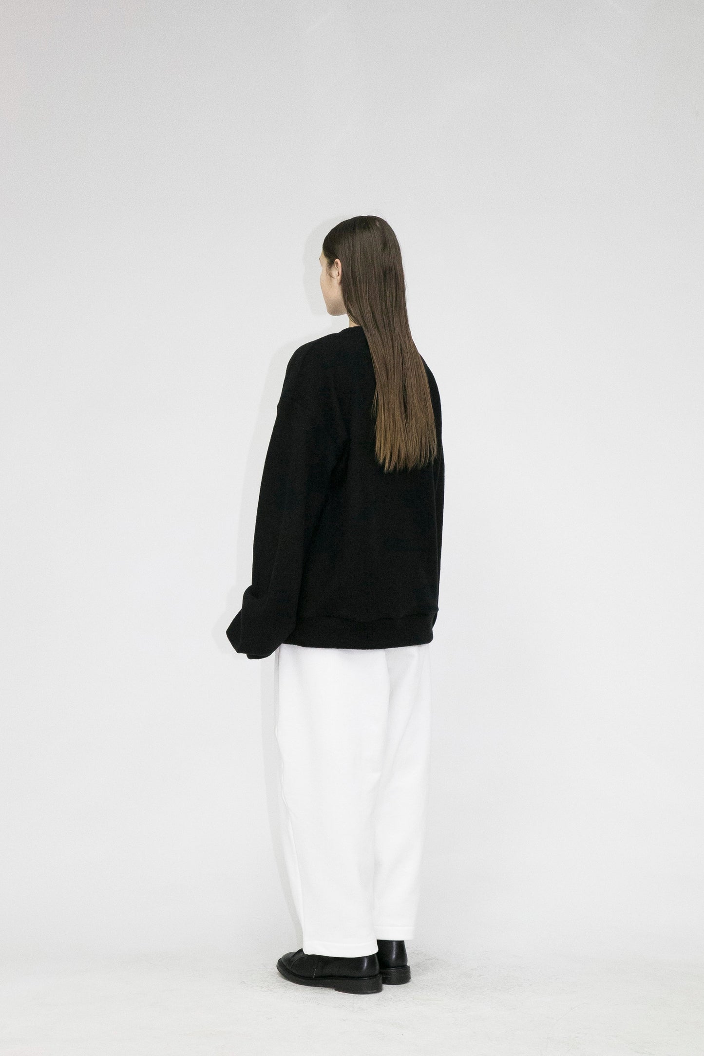 21AW, WM05-SW212051, MY BEAUTIFUL LANDLET TUMBLER BRUSHED BACK SWEATER, Black, TOYASIDO, Tokyo, 通販.