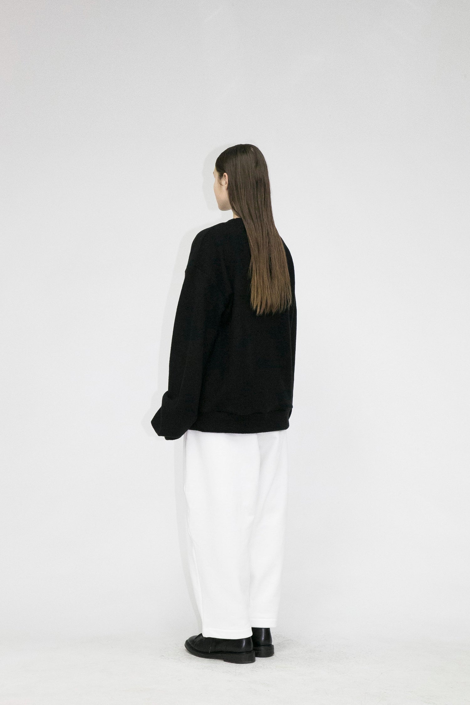 21AW, WM05-SW212051, MY BEAUTIFUL LANDLET TUMBLER BRUSHED BACK SWEATER, Black, TOYASIDO, Tokyo, 通販.