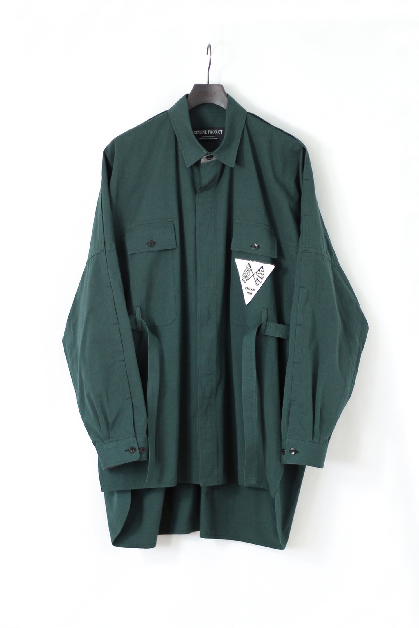 ESSAY DRAPE SHIRT - GREEN