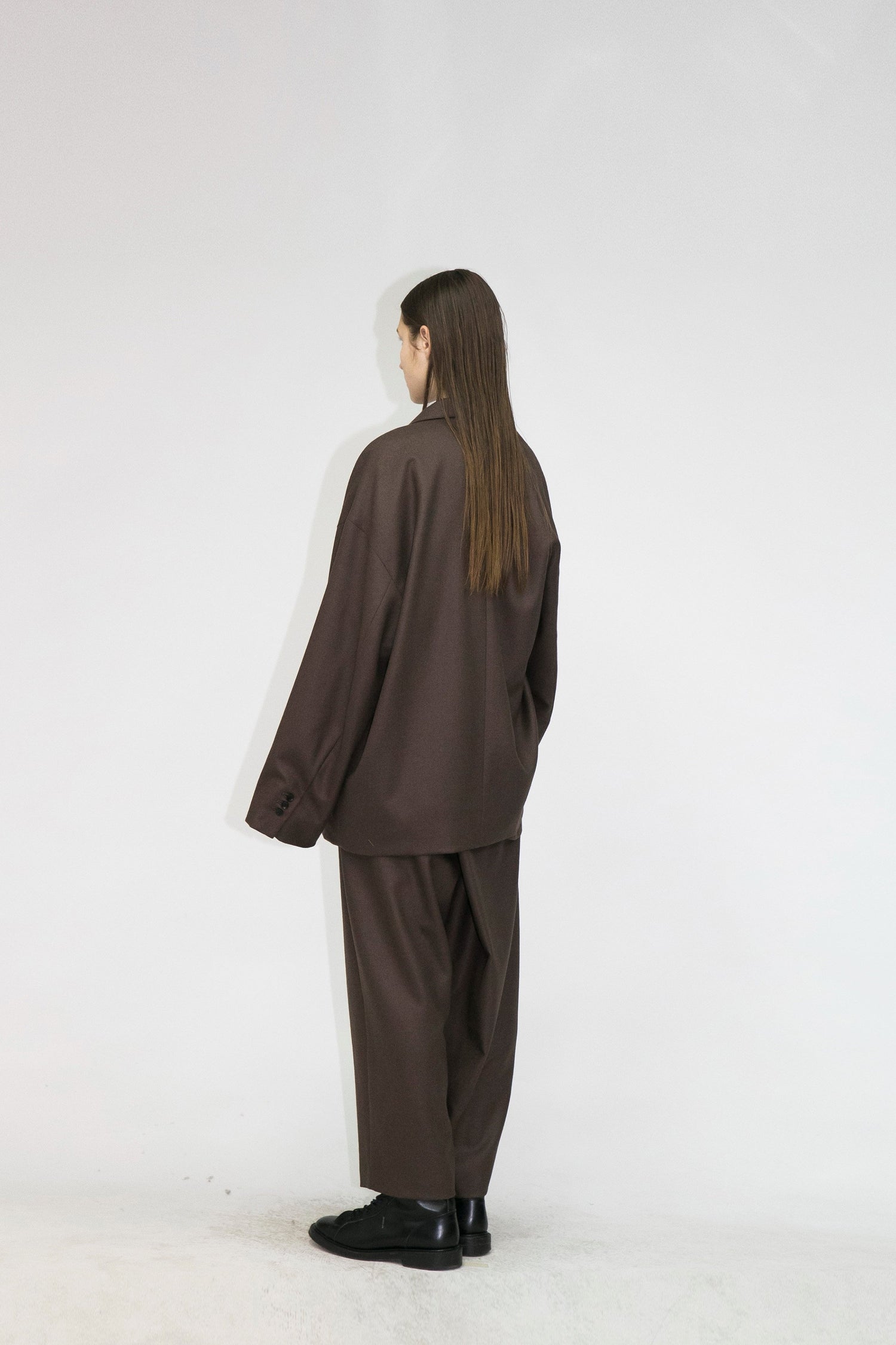 21AW, WM08-JK212081, MY BEAUTIFUL LANDLET AUSTRALIA FLANNEL JACKET, brown, black, my beautiful landlet (マイビューティフルランドレット) を取扱う正規通販ストアTOYASIDO。