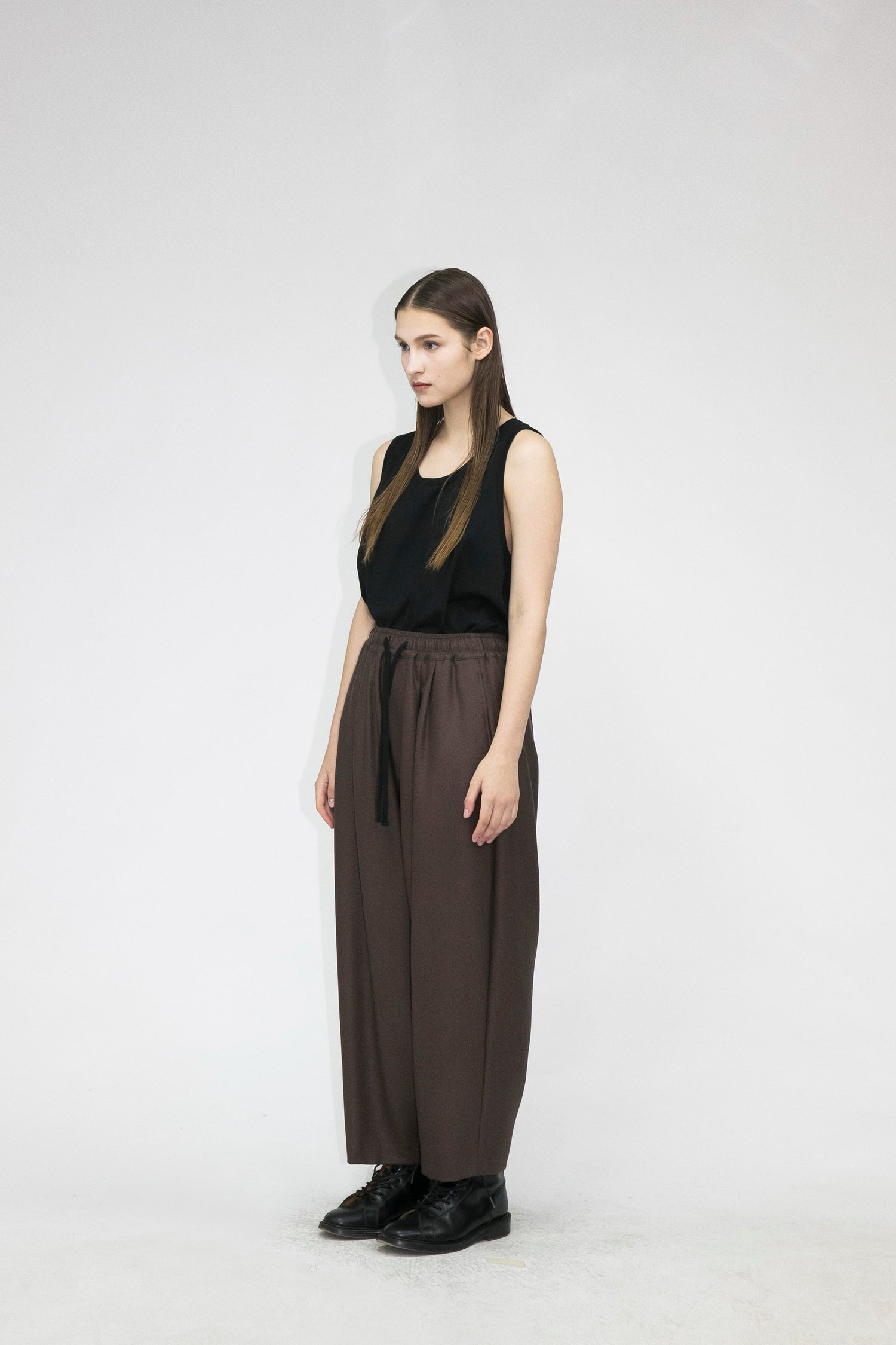 21AW, WM08-PT212083, MY BEAUTIFUL LANDLET AUSTRALIA FLANNEL PANTS, BROWN, BLACK, my beautiful landlet (マイビューティフルランドレット) を取扱う正規通販ストアTOYASIDO。