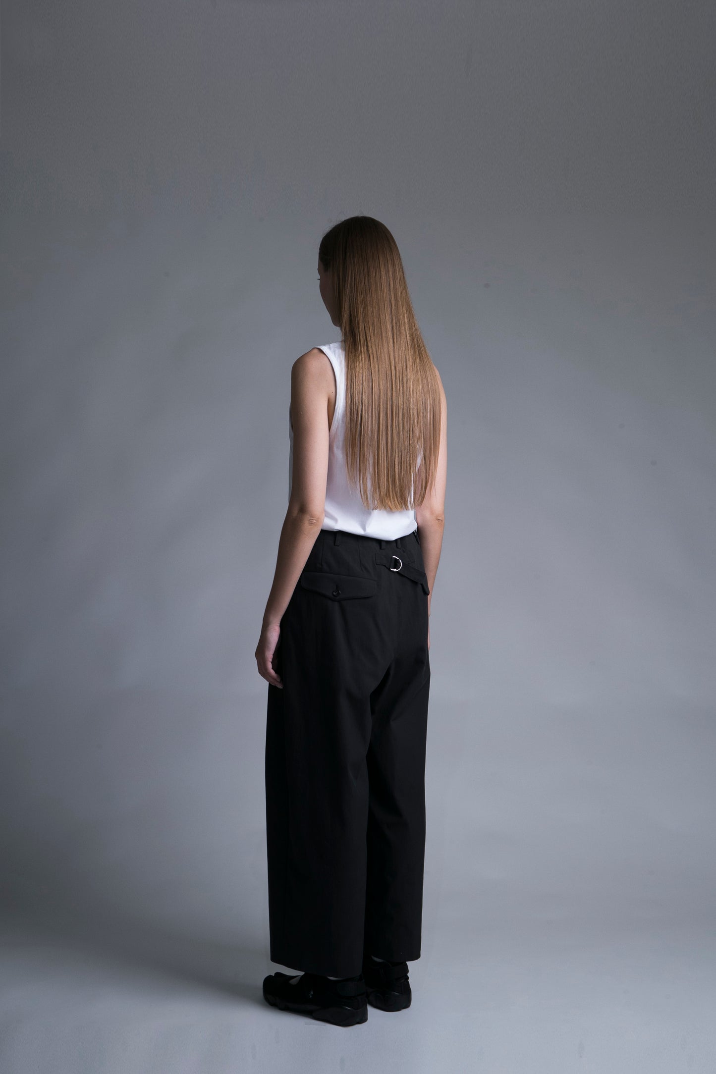 MY BEAUTIFUL LANDLET GABERDINE WIDE PANTS