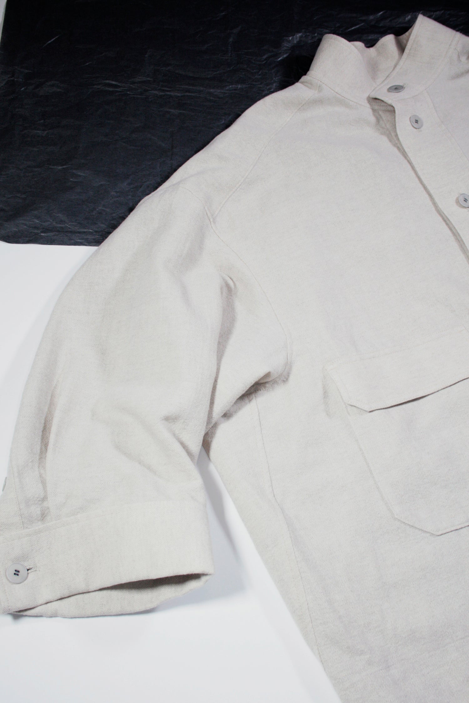 21AW, EH43HBB-07, EDWINA HÖRL HBB STAND-UP COLLAR BLOUSON - AN ISSUE OF FREEDOM, Off White, Edwina Hoerl, エドウィナホール, Edwina Horl, TOYASIDO, Made in Japan, Tokyo, Edwina Hörl, Edwina Hoerl 通販.