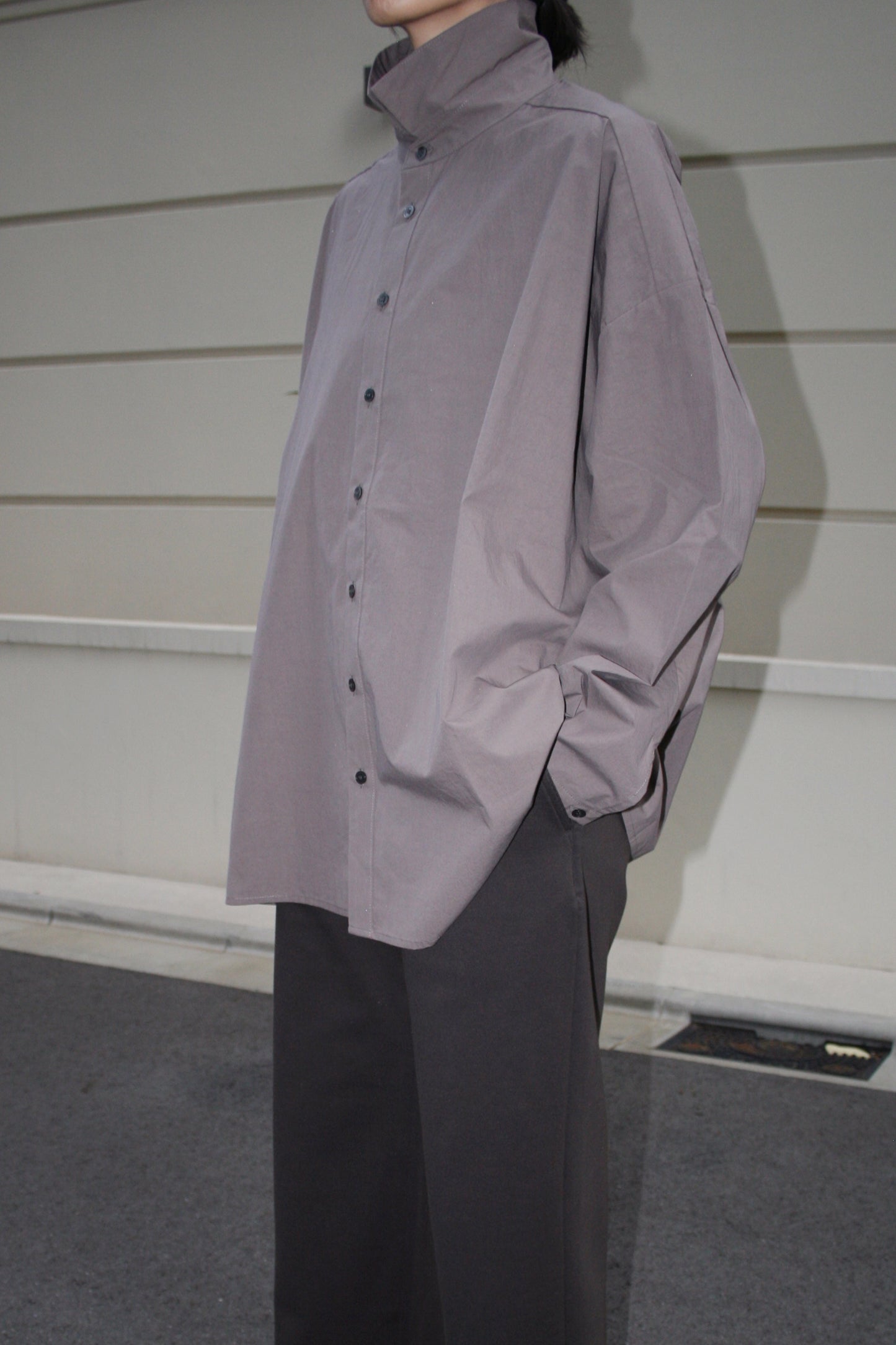 BASISBROEK HIGH DENSITY COTTON ROY SHIRT - TITAN