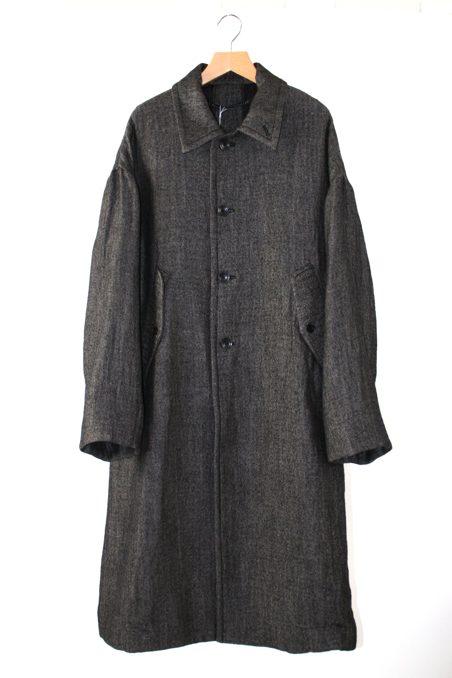 21AW, WM11-JK212112, MY BEAUTIFUL LANDLET WOOL LINEN × DOWN MIX LONG COAT - BEIGE, my beautiful landlet (マイビューティフルランドレット) を取扱う正規通販ストアTOYASIDO。