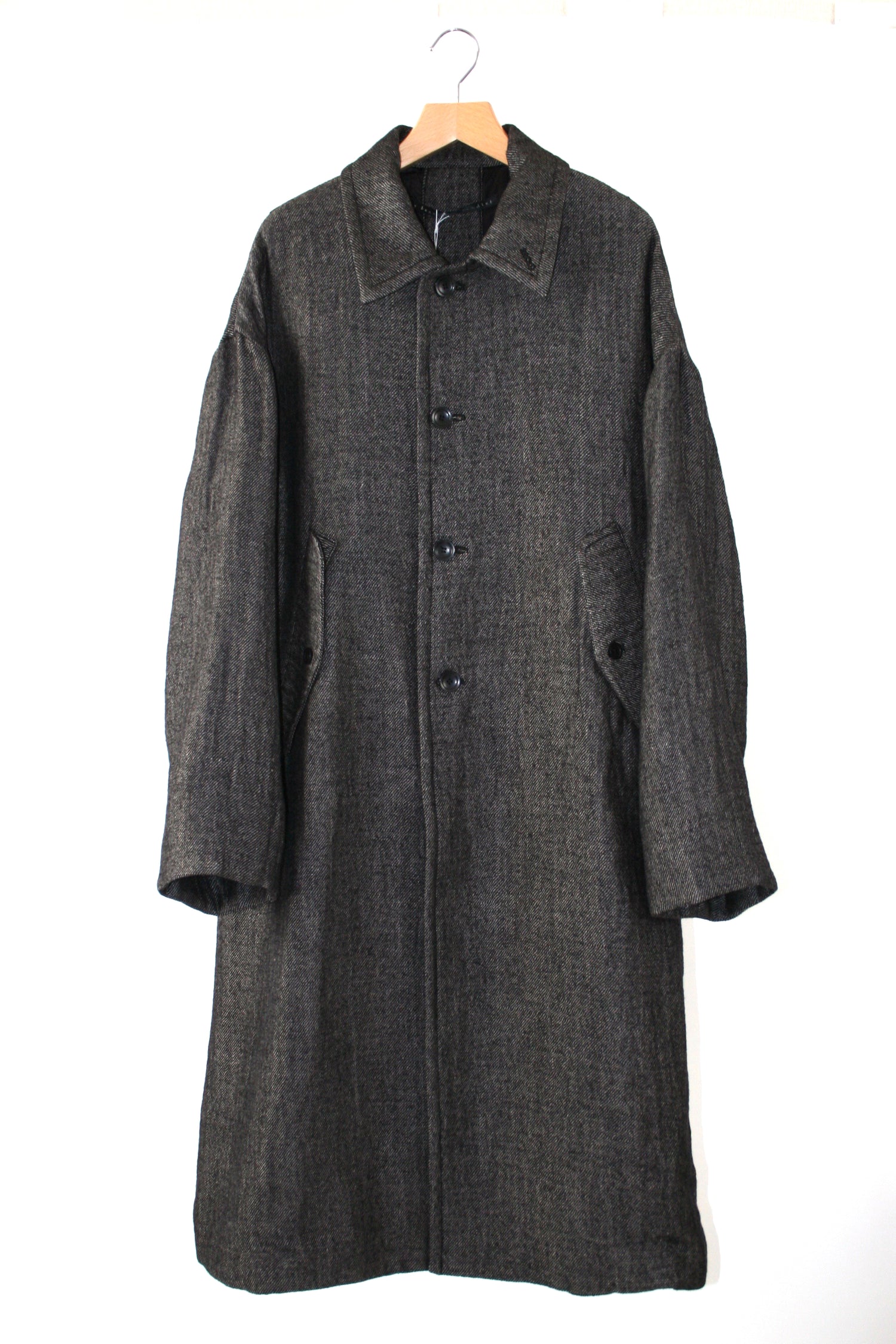 21AW, WM11-JK212112, MY BEAUTIFUL LANDLET WOOL LINEN × DOWN MIX LONG COAT - BEIGE, my beautiful landlet (マイビューティフルランドレット) を取扱う正規通販ストアTOYASIDO。