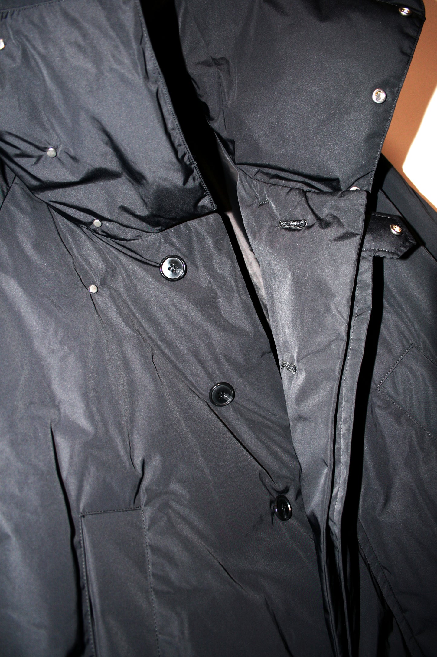 VOAAOV NYLON HIGH DENSITY CLOTH DOWN COAT