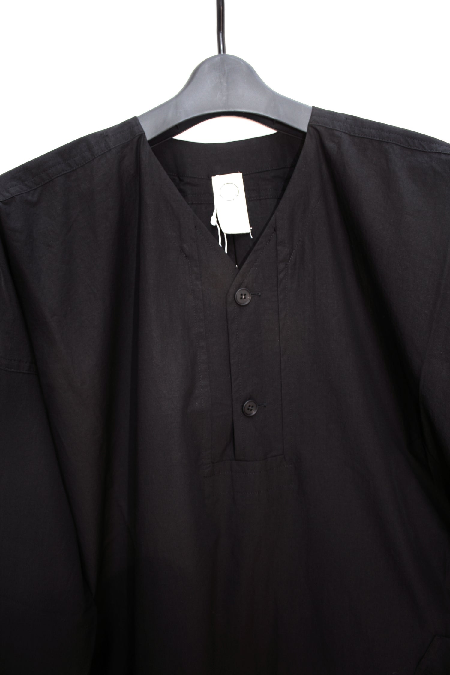 O-SEASON#12, O-PROJECT#12, 21AW, O12TU1, O PROJECT GRANDAD TUNIC TYPEWRITER SHIRT, black, O Project (オープロジェクト) を取扱う正規通販ストアTOYASIDO。