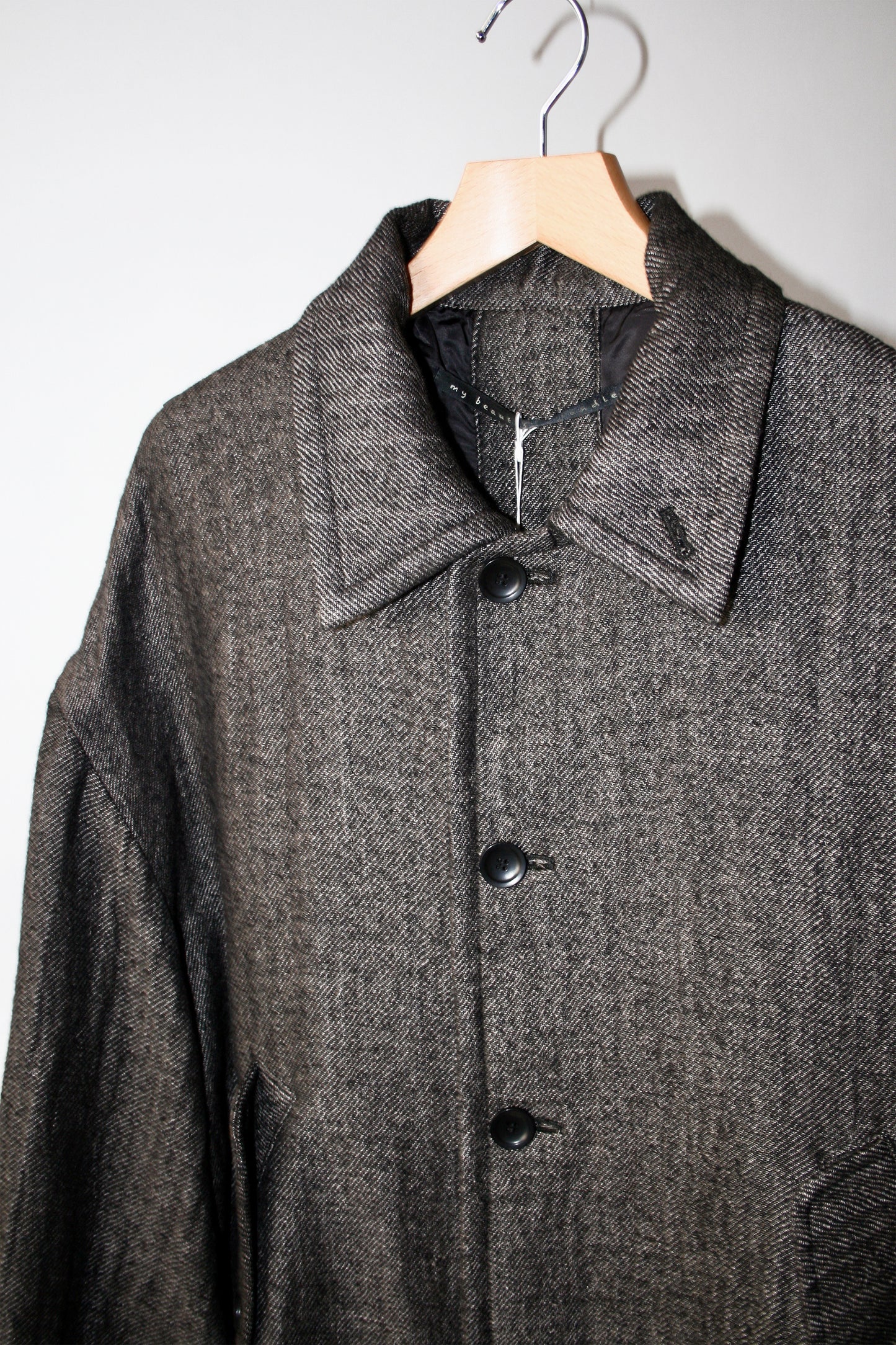 21AW, WM11-JK212112, MY BEAUTIFUL LANDLET WOOL LINEN × DOWN MIX LONG COAT - BEIGE, my beautiful landlet (マイビューティフルランドレット) を取扱う正規通販ストアTOYASIDO。