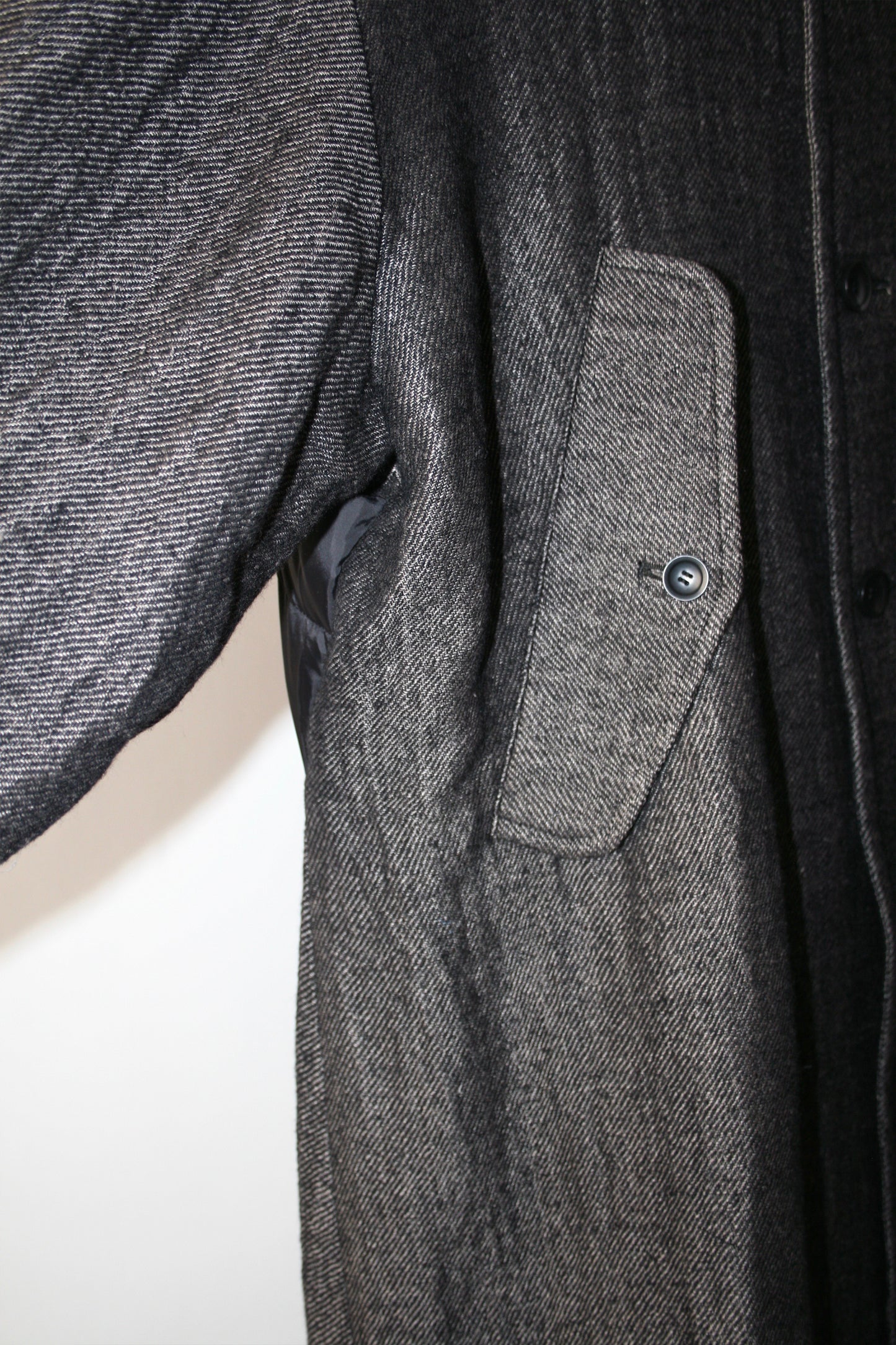 MY BEAUTIFUL LANDLET WOOL LINEN × DOWN MIX LONG COAT - BEIGE