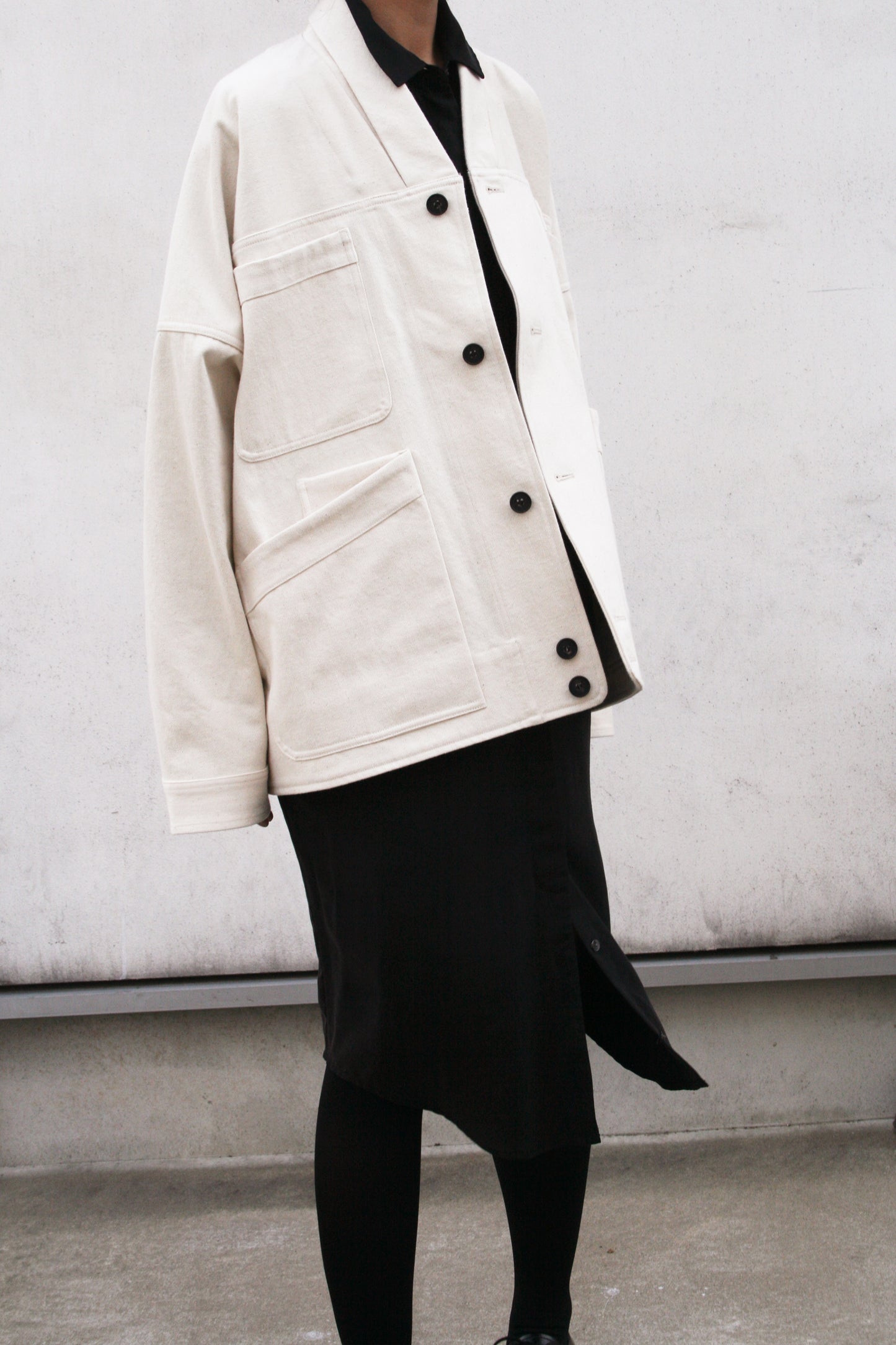 O PROJECT ORGANIC SELVEDGE DENIM WORKWEAR JACKET - KINARI