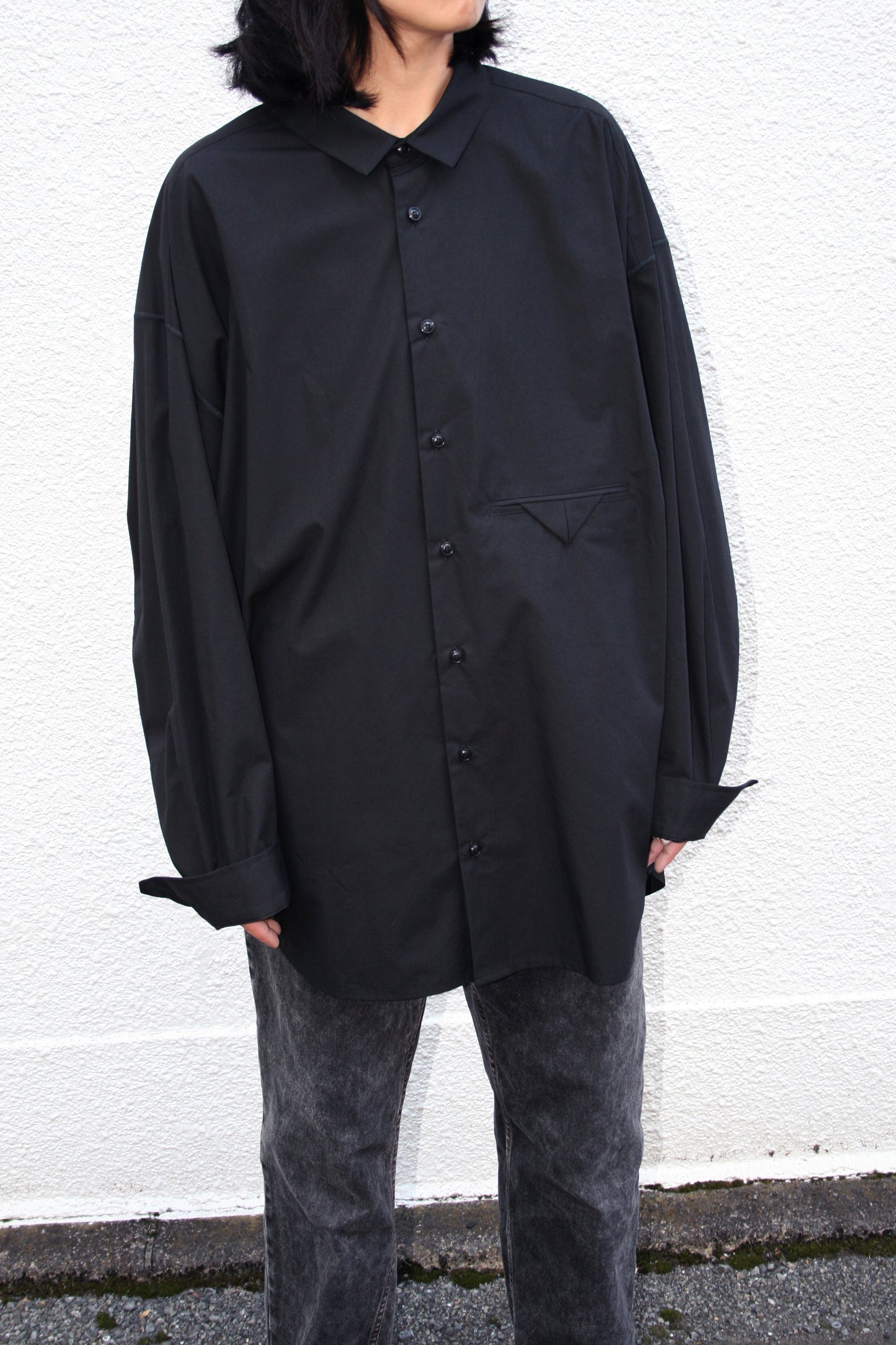 VOAAOV ORGANIC COTTON BROAD SHIRT