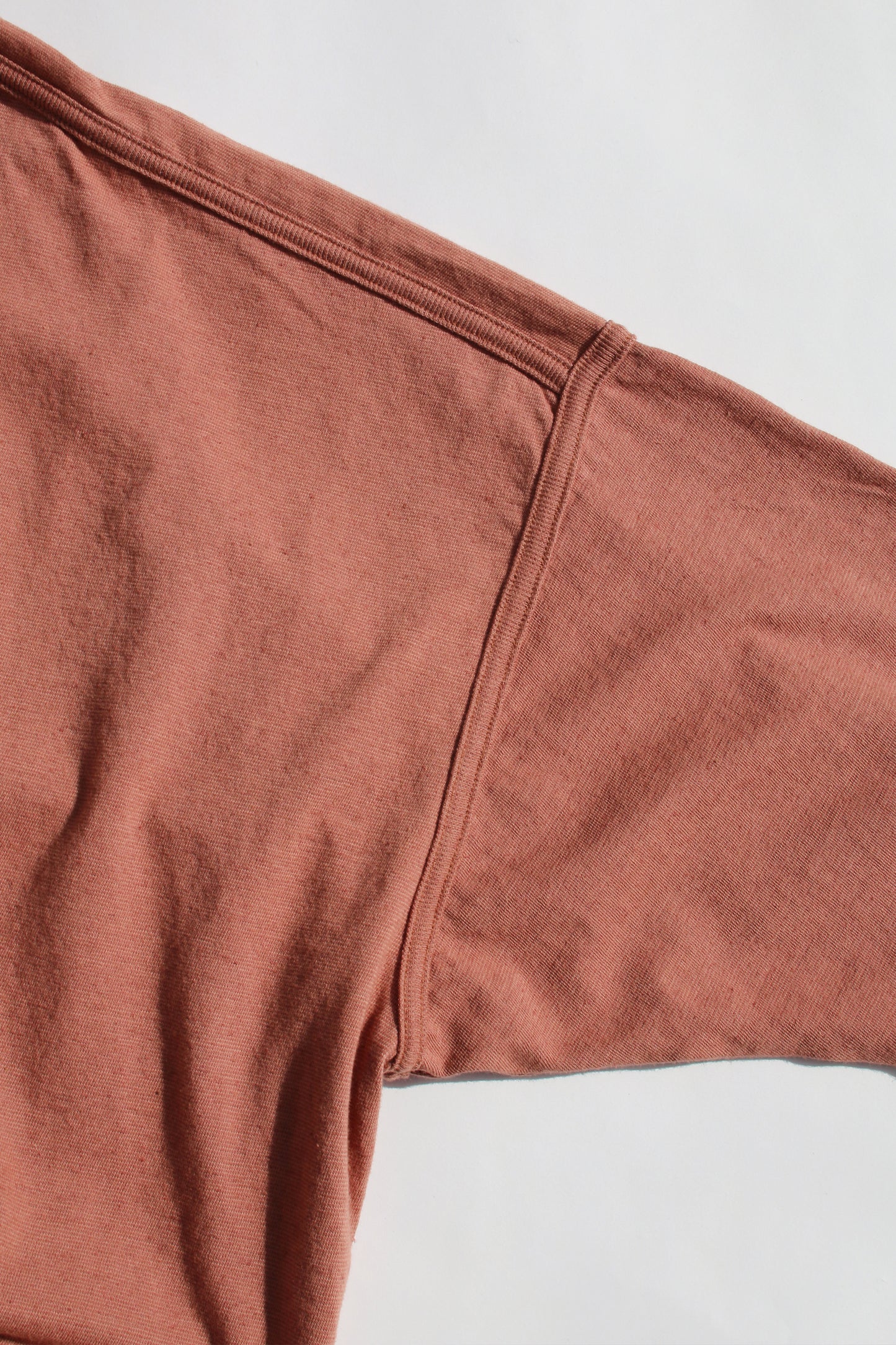 O PROJECT HEMP COTTON JERSEY LS TEE - RED BRICK