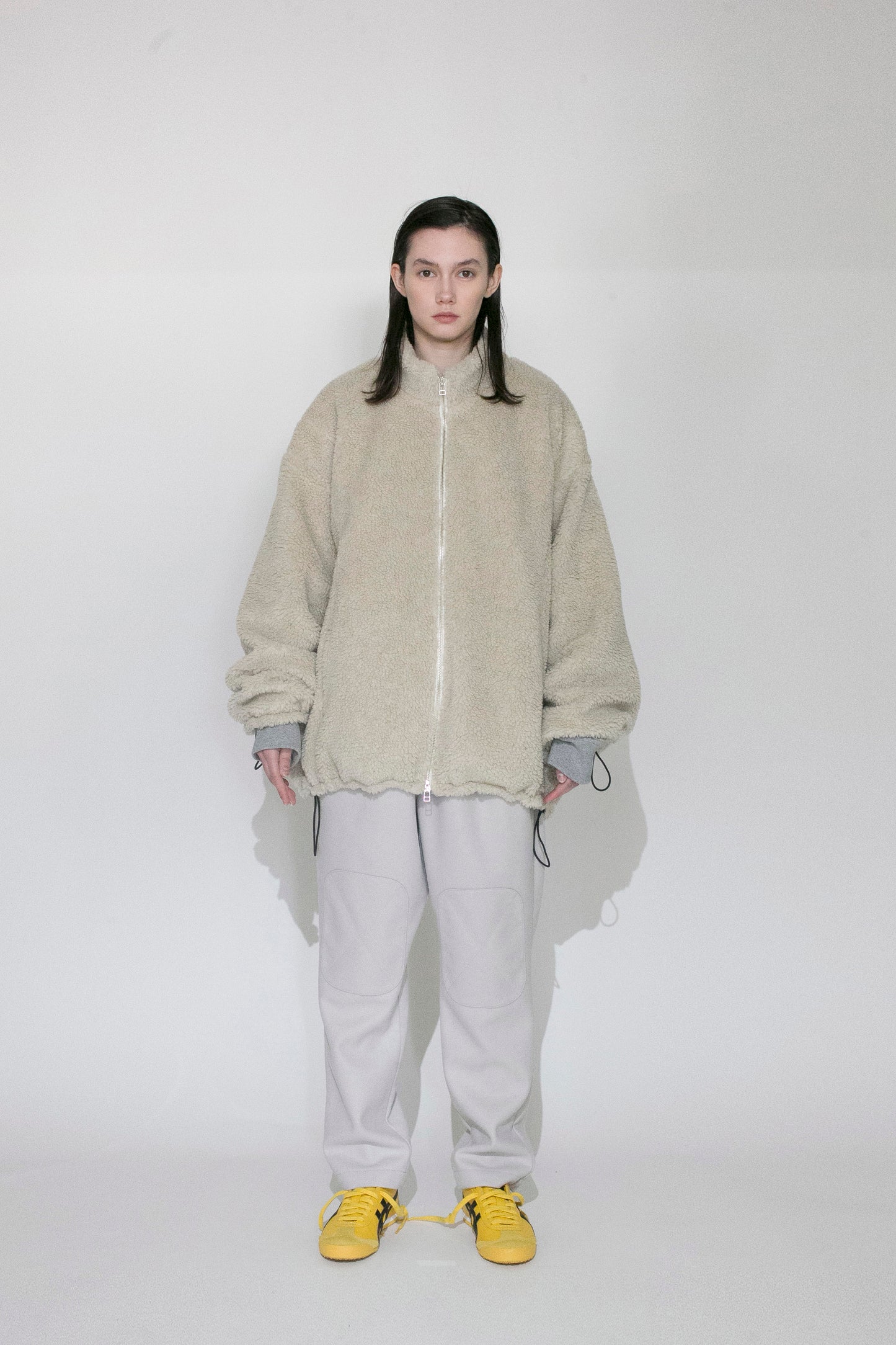 VOAAOV TOSCANA BOA JACKET - BEIGE