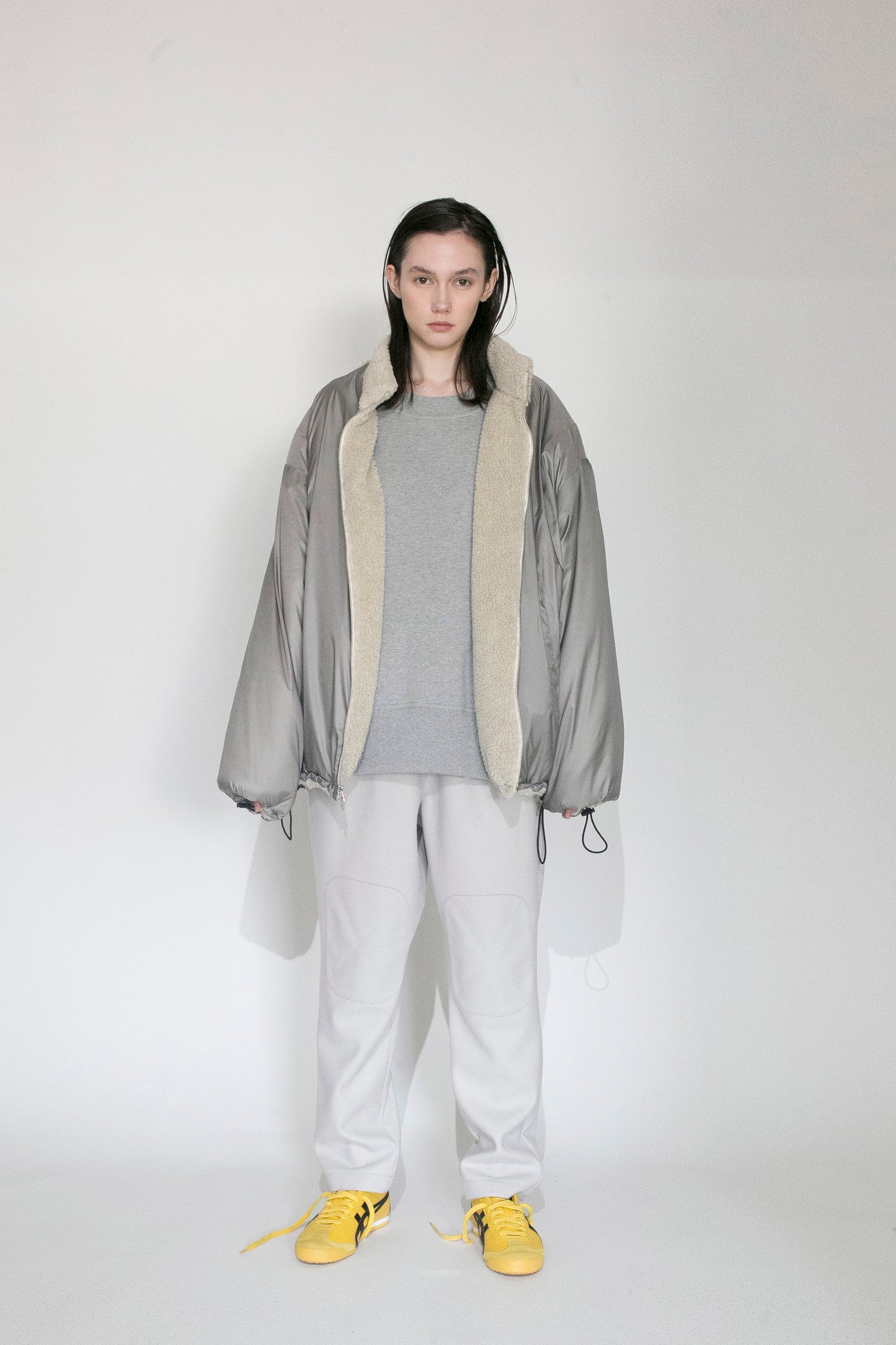 VOAAOV TOSCANA BOA JACKET - BEIGE