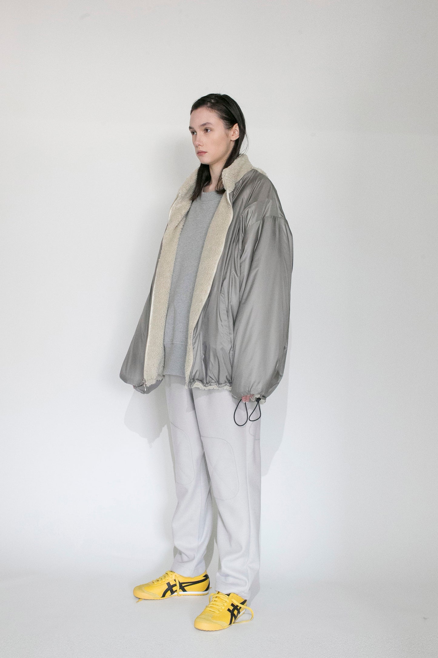 VOAAOV TOSCANA BOA JACKET - BEIGE