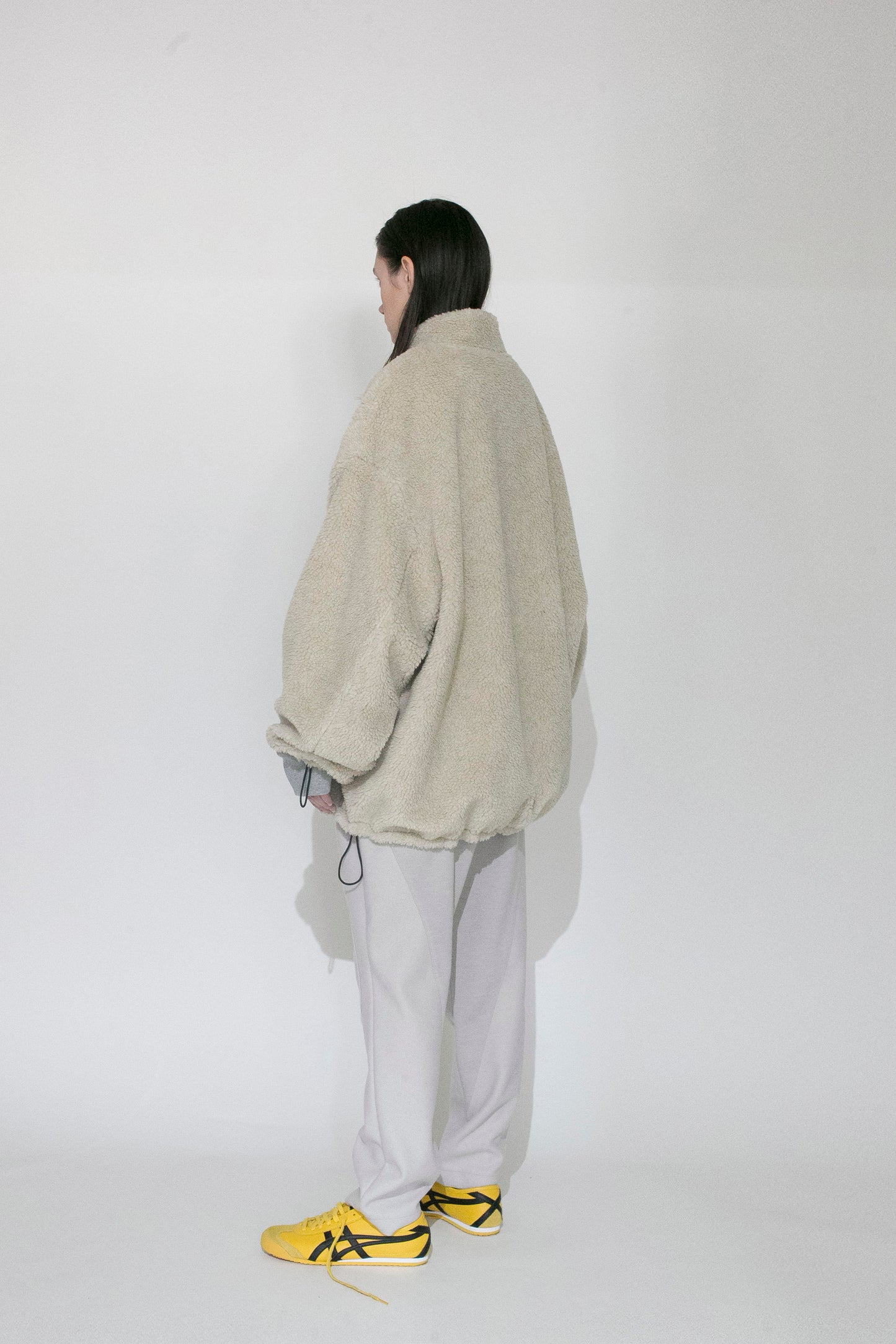 VOAAOV TOSCANA BOA JACKET - BEIGE