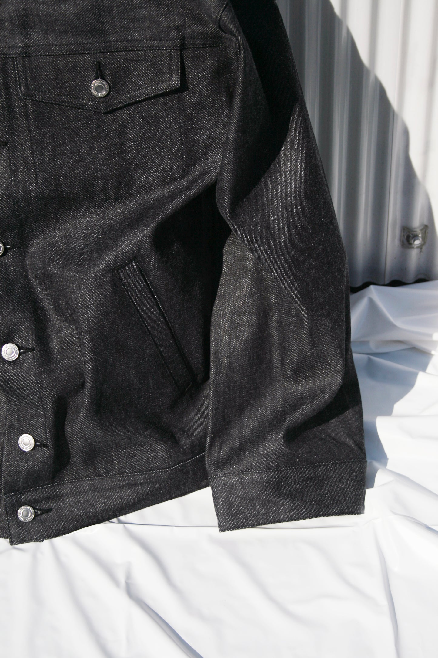 VOAAOV OVERSIZED DENIM JACKET - INDIGO