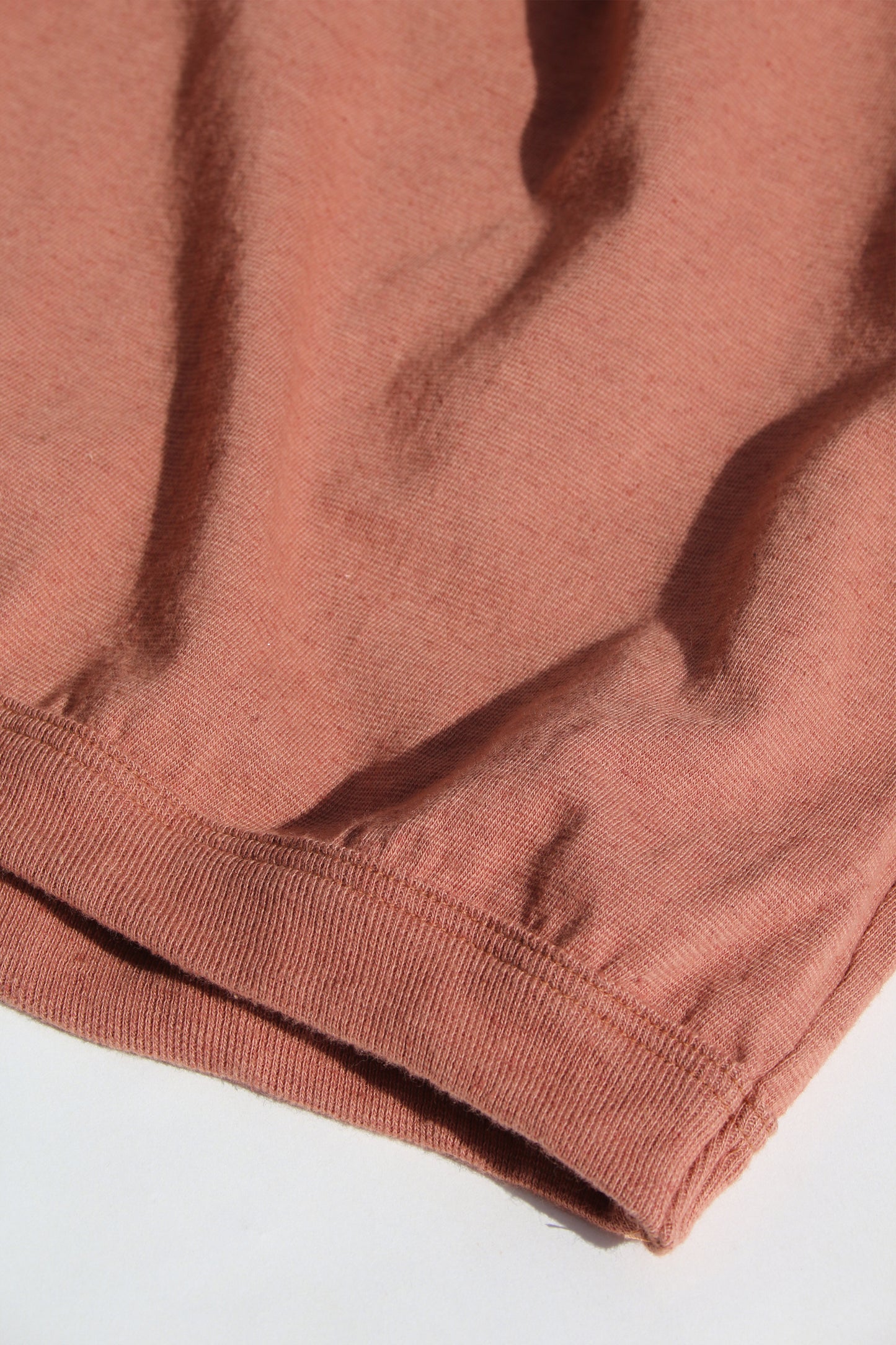 O PROJECT HEMP COTTON JERSEY LS TEE - RED BRICK