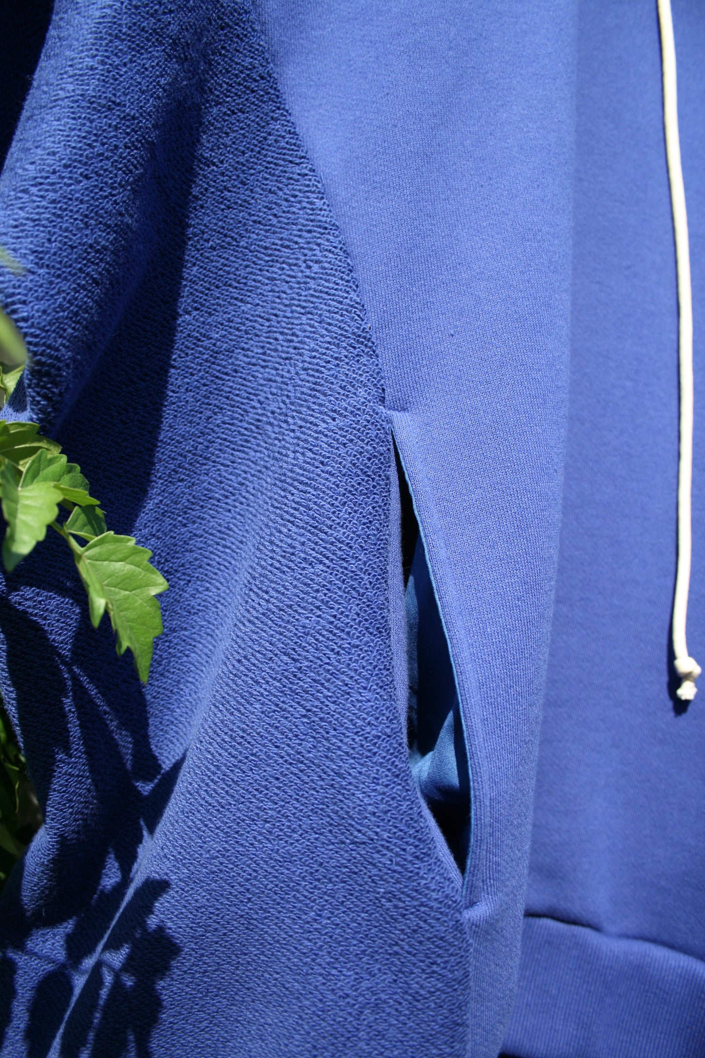 MY BEAUTIFUL LANDLET 30/7 FLEECY FABRIC BIG HOODIE - BLUE