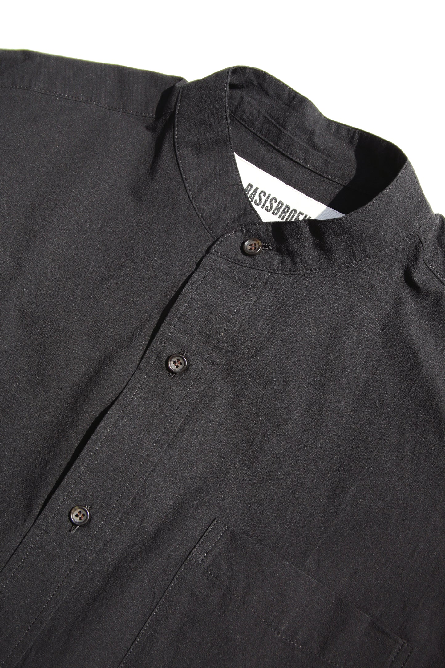 BASISBROEK RONSE L/S SHIRT - BLACK