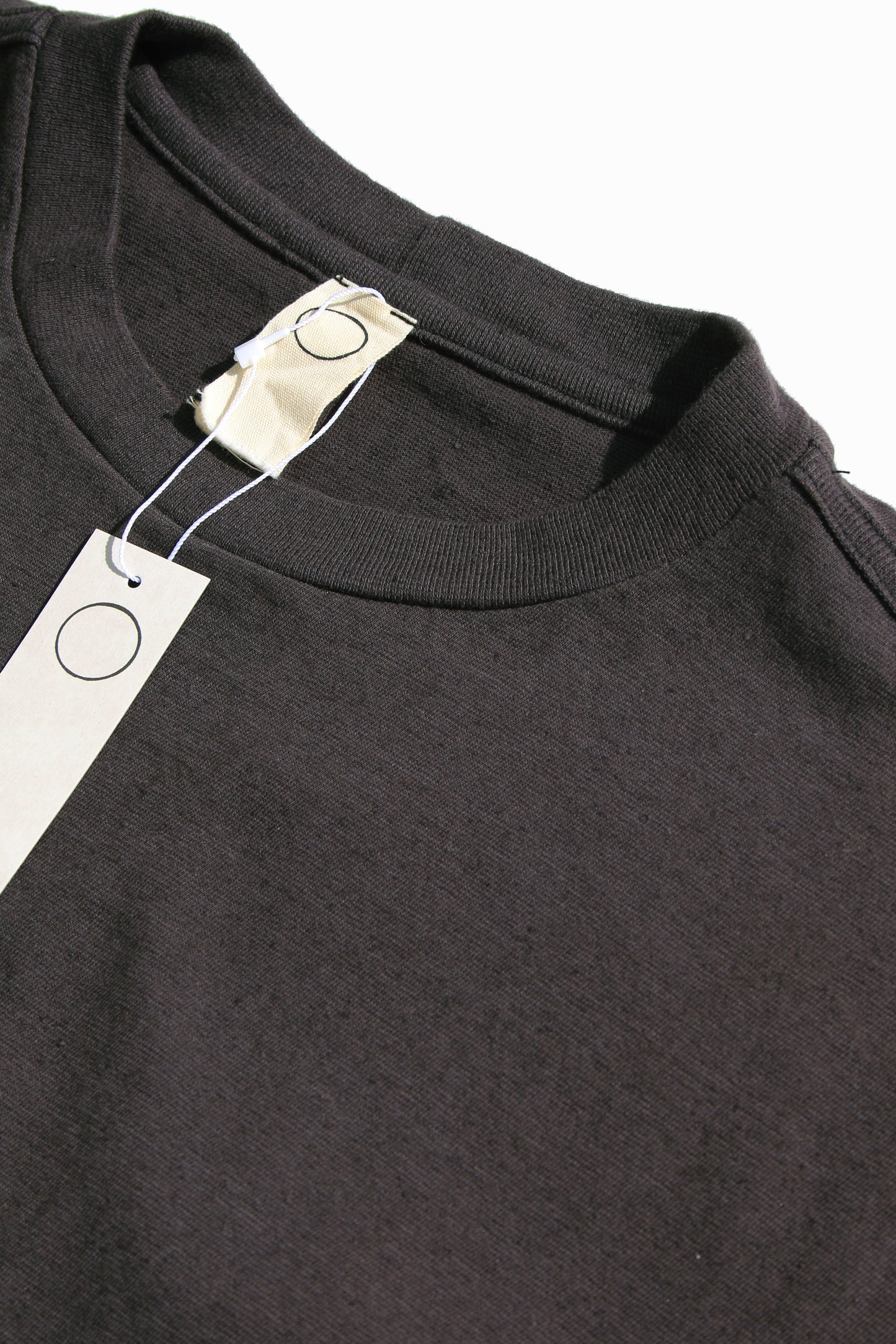 O PROJECT HEMP COTTON JERSEY LS TEE - BLACK