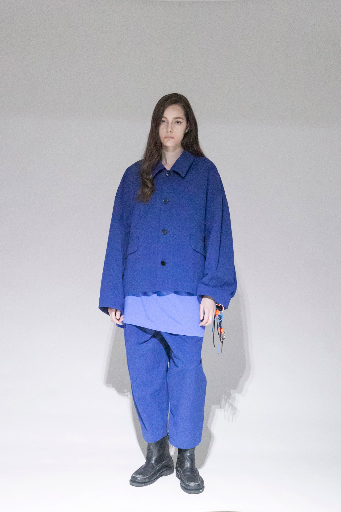 VOAAOV COTTON DYED WASHER WORK BLOUSON