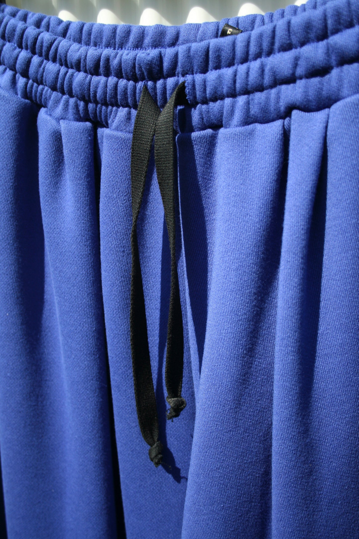 MY BEAUTIFUL LANDLET 30/7 FLEECY FABRIC BIG SWEAT PANTS - BLUE