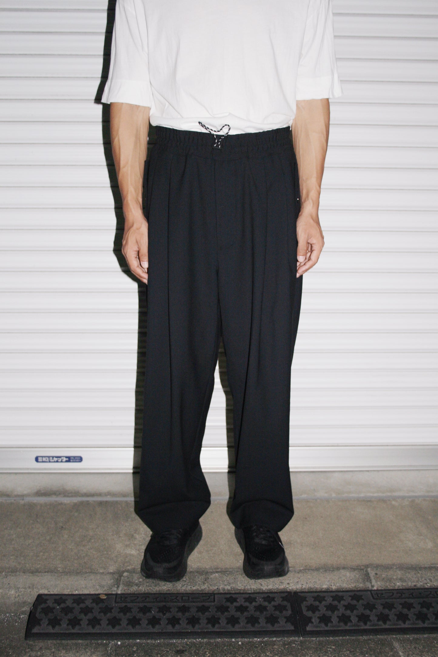 VOAAOV VINTAGE WOOL EASY PANTS
