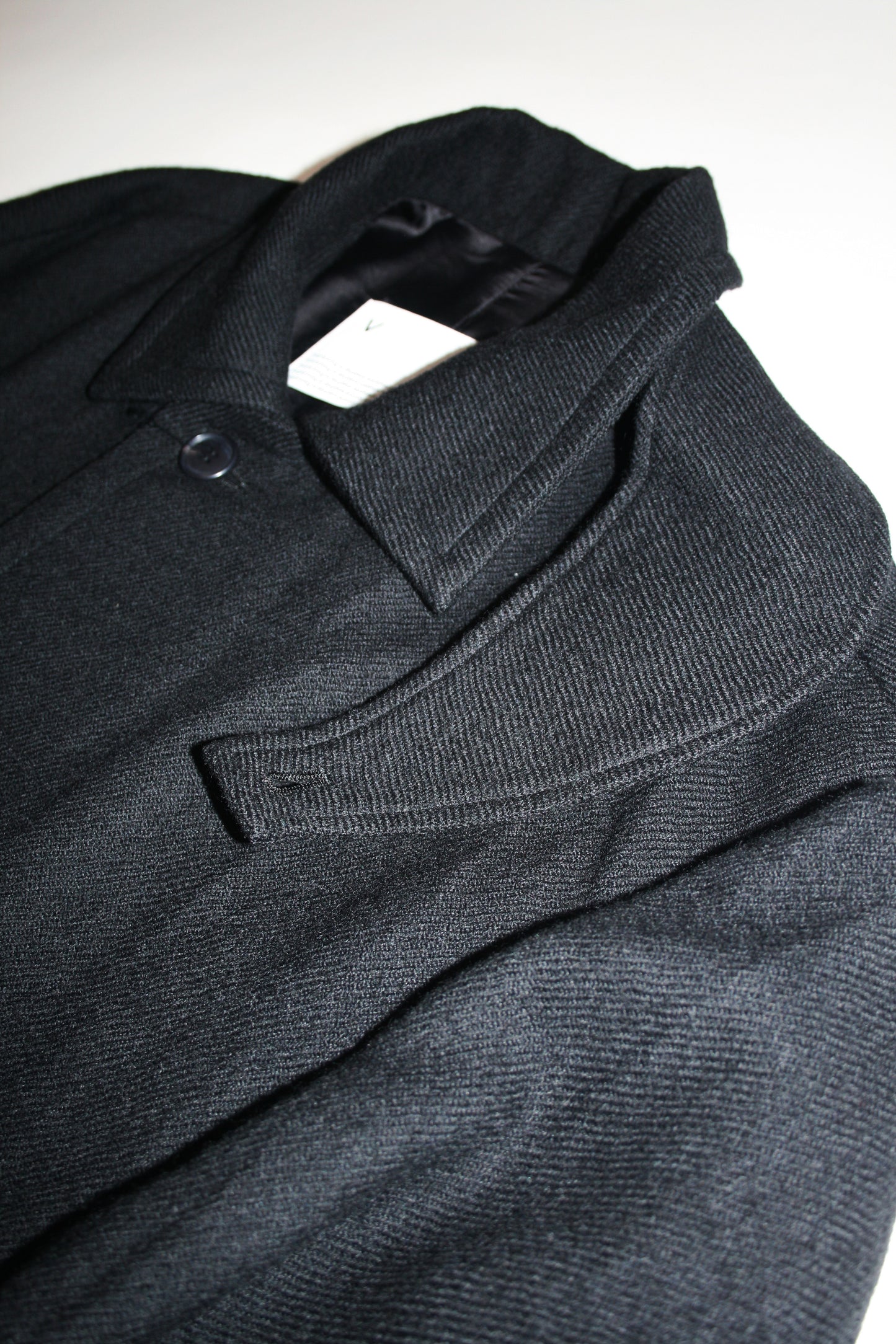 VOAAOV SOFT WOOL TWILL LONG COAT